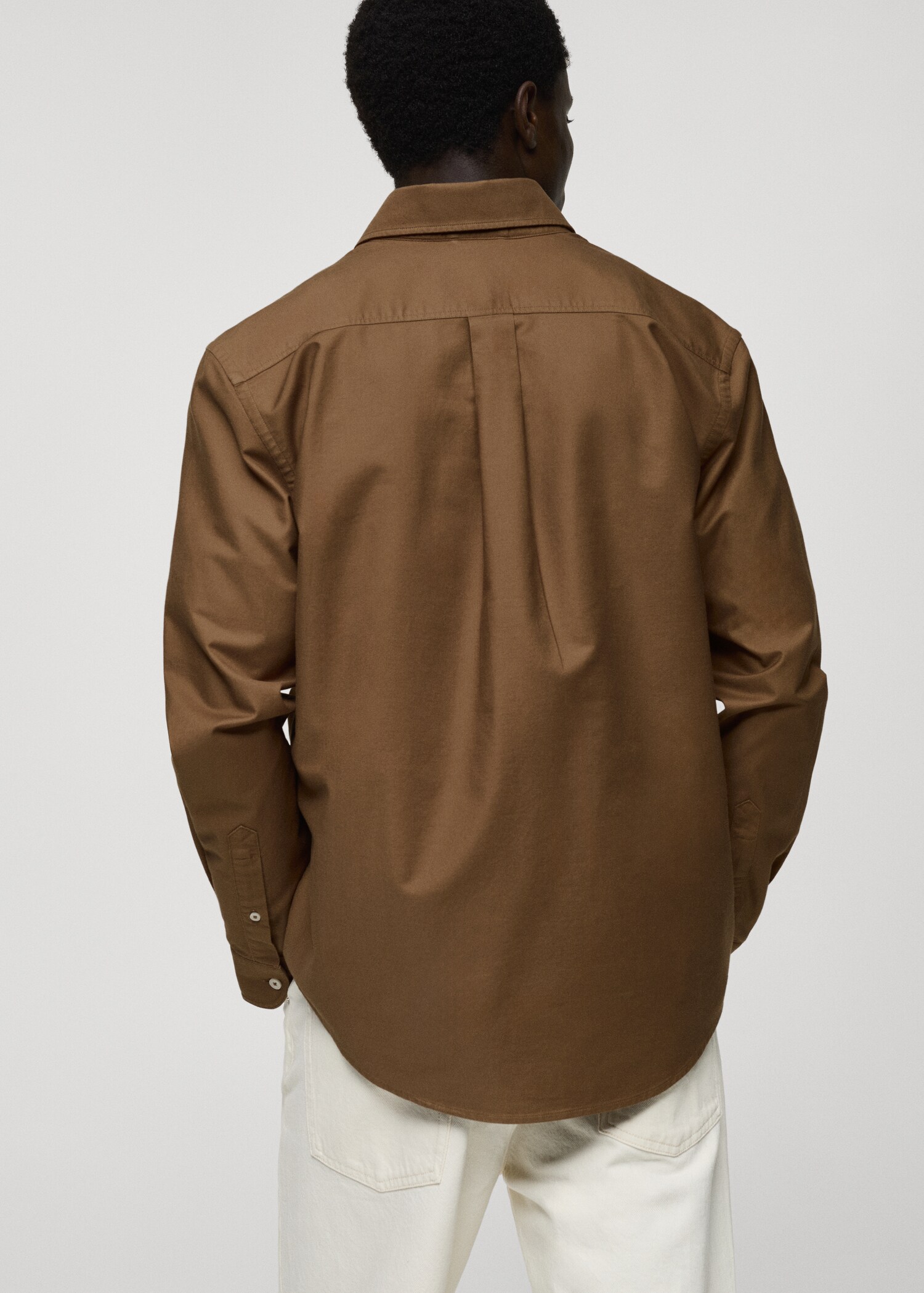 100% cotton Oxford shirt - Reverse of the article