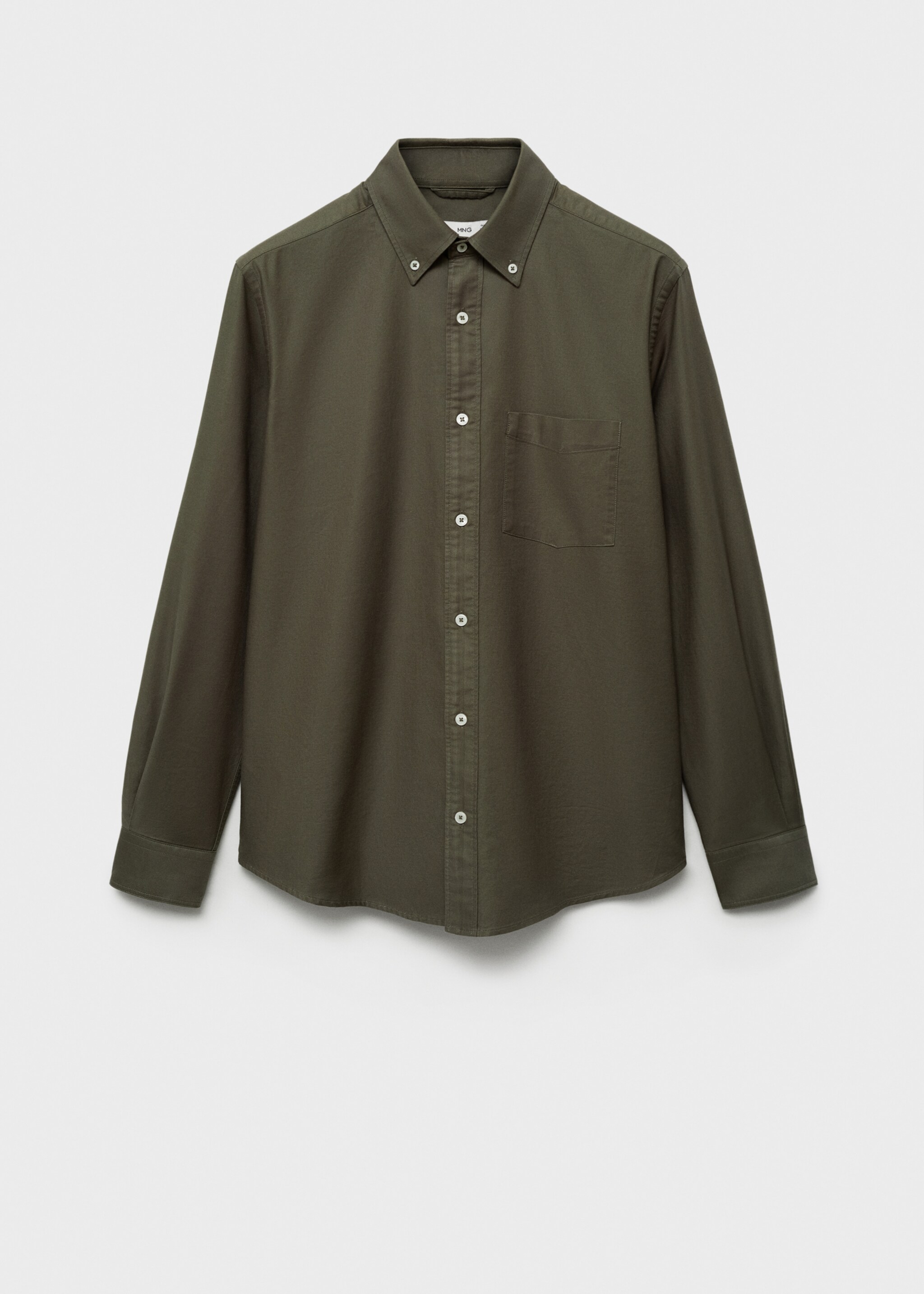 100% cotton Oxford shirt - Article without model, Khaki. Ref: 87000604-00.