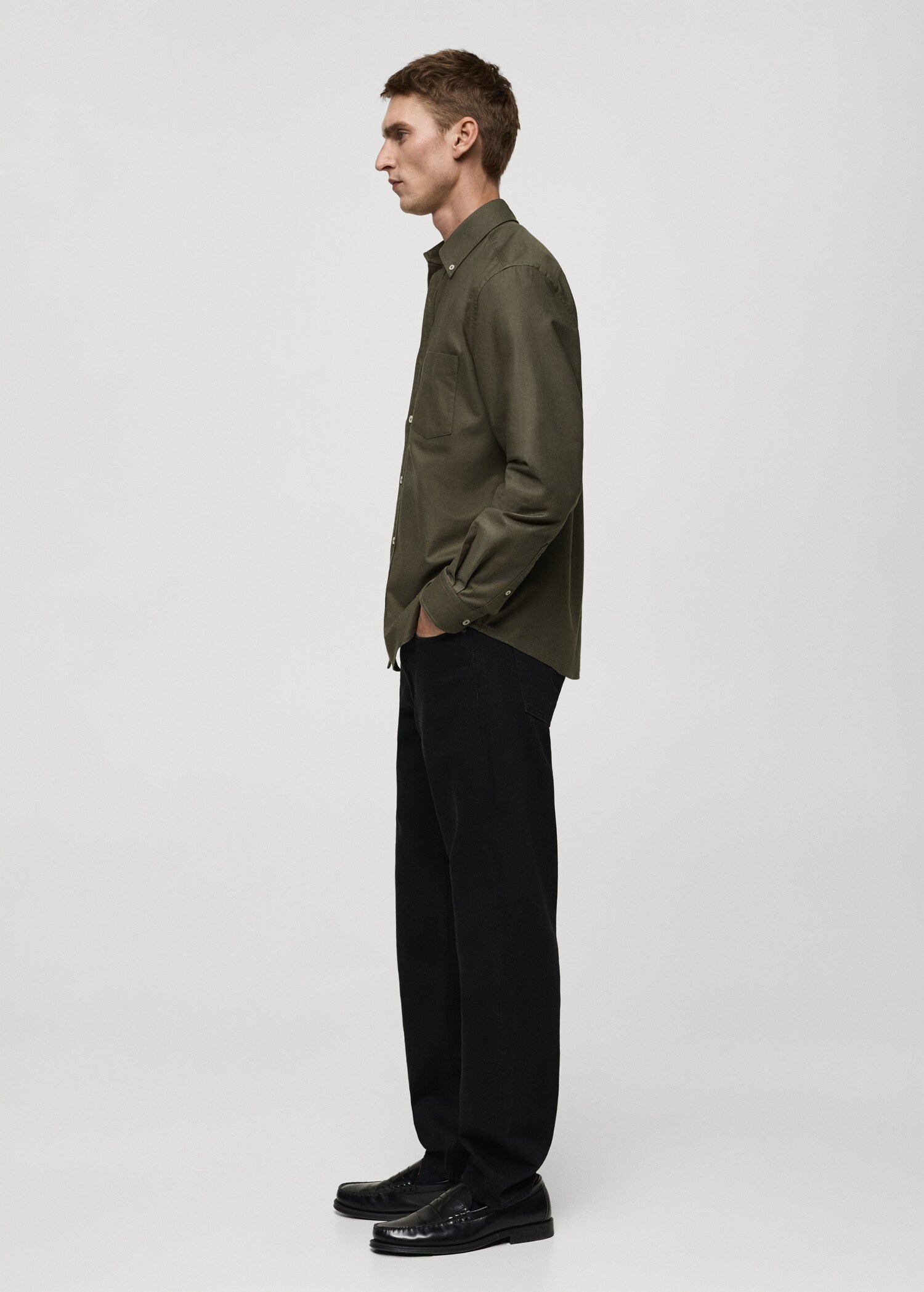 100% cotton Oxford shirt - Details of the article 4