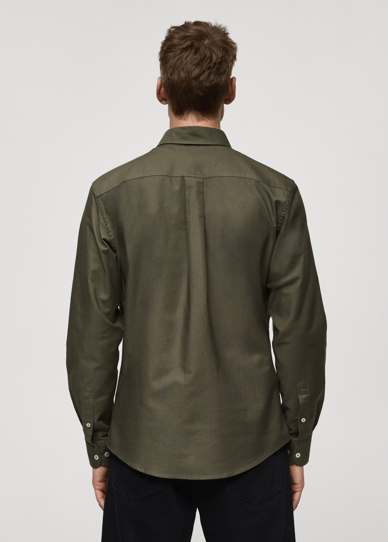 100% cotton Oxford shirt - Reverse of the article