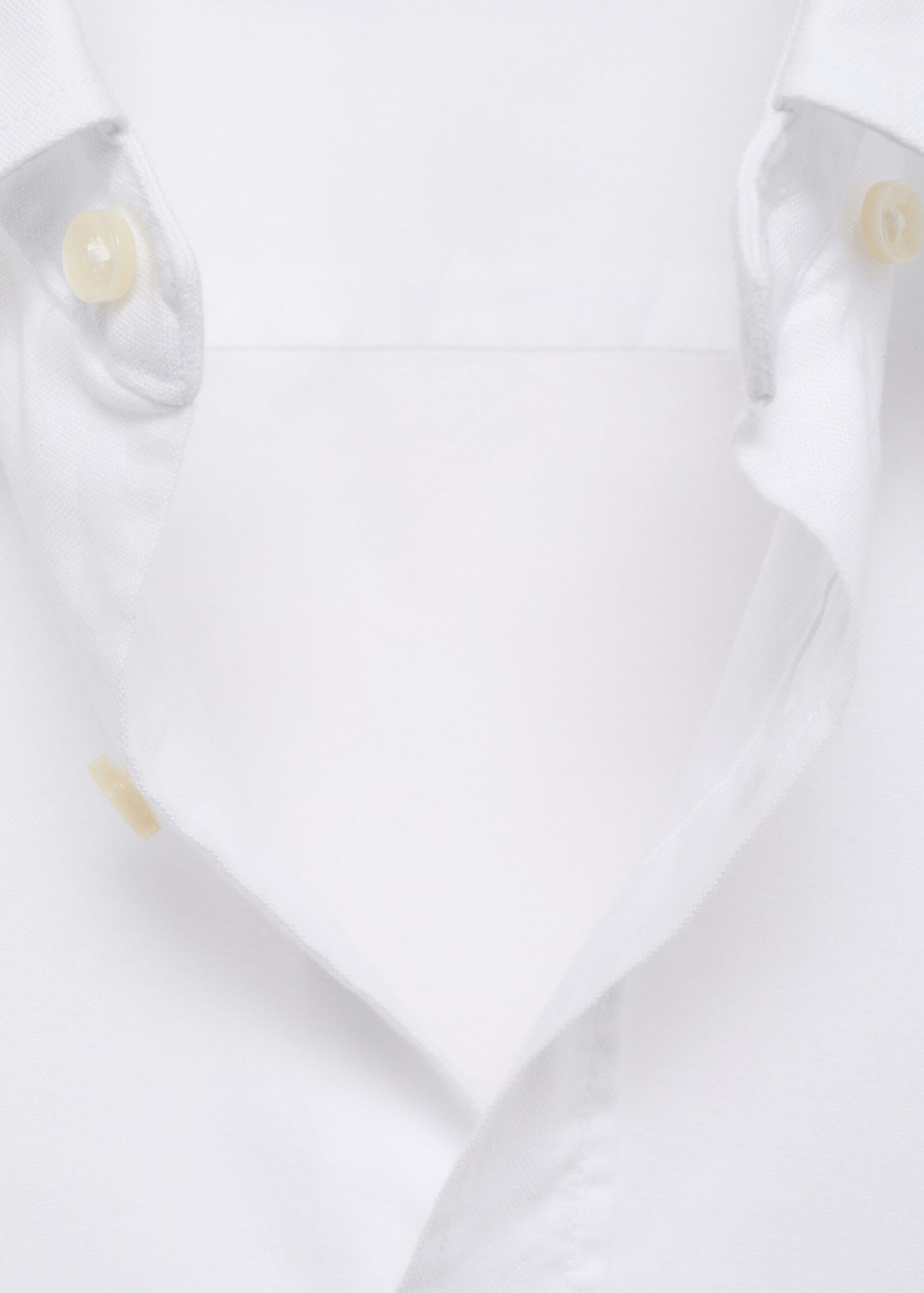 Chemise oxford 100 % coton - Détail de l'article 8, Blanc. Ref: 87000605-00.