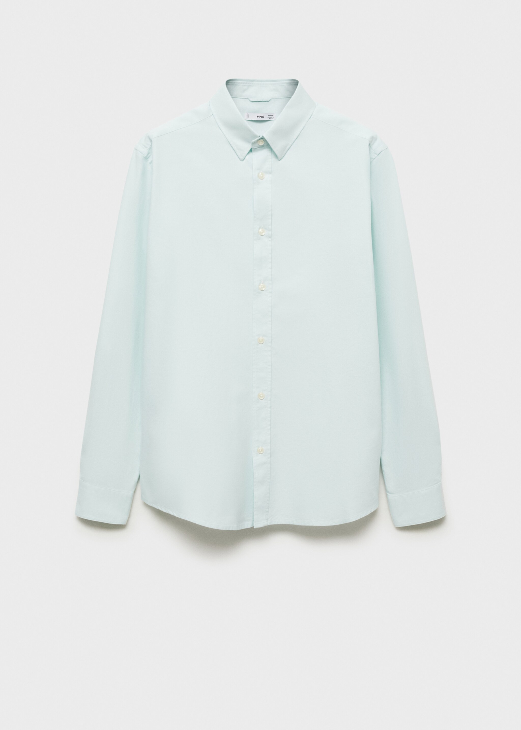Chemise oxford 100 % coton - Article sans modèle, Vert pastel. Ref: 87000605-00.