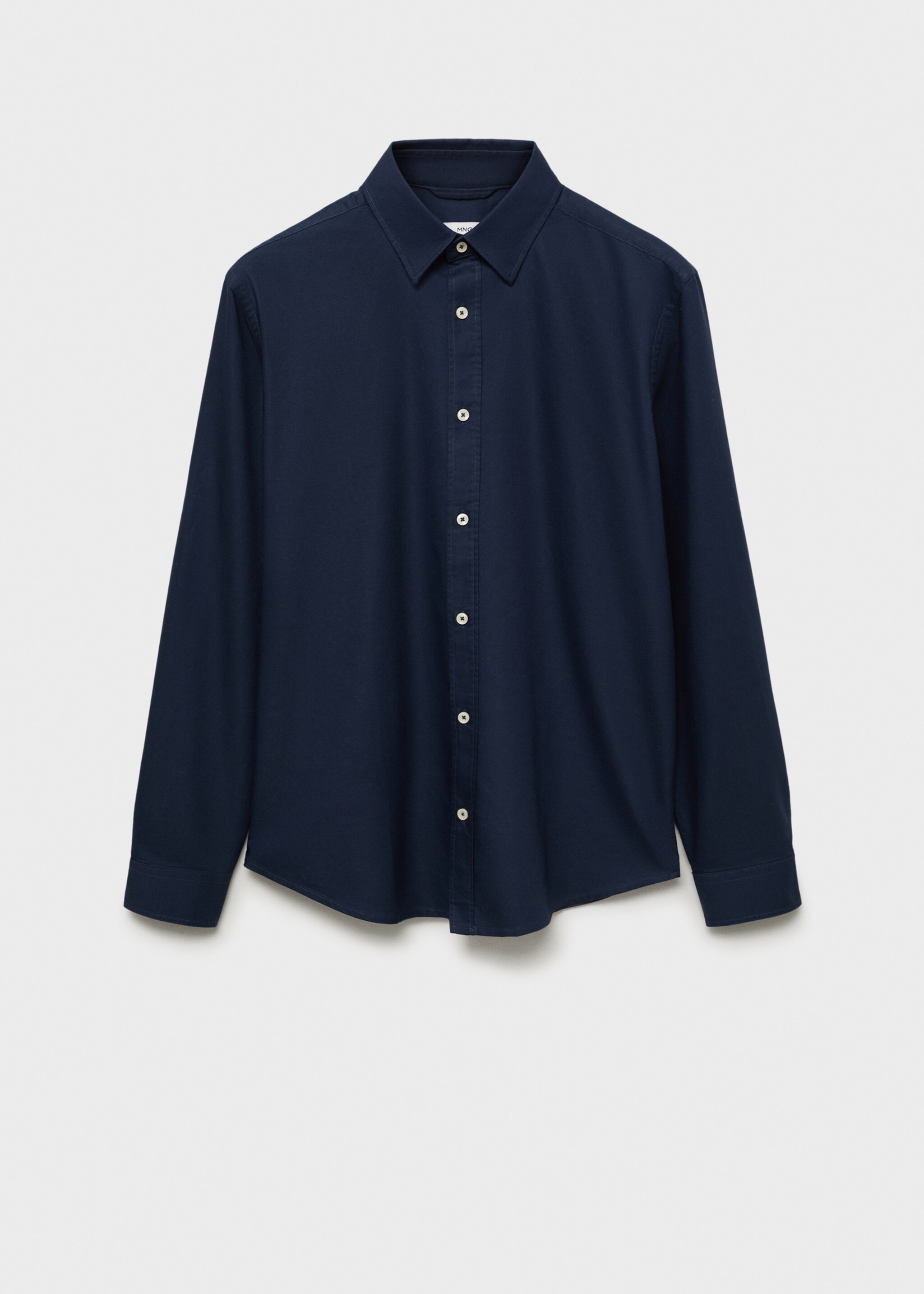 Chemise oxford 100 % coton - Article sans modèle, Bleu marine foncé. Ref: 87000605-00.