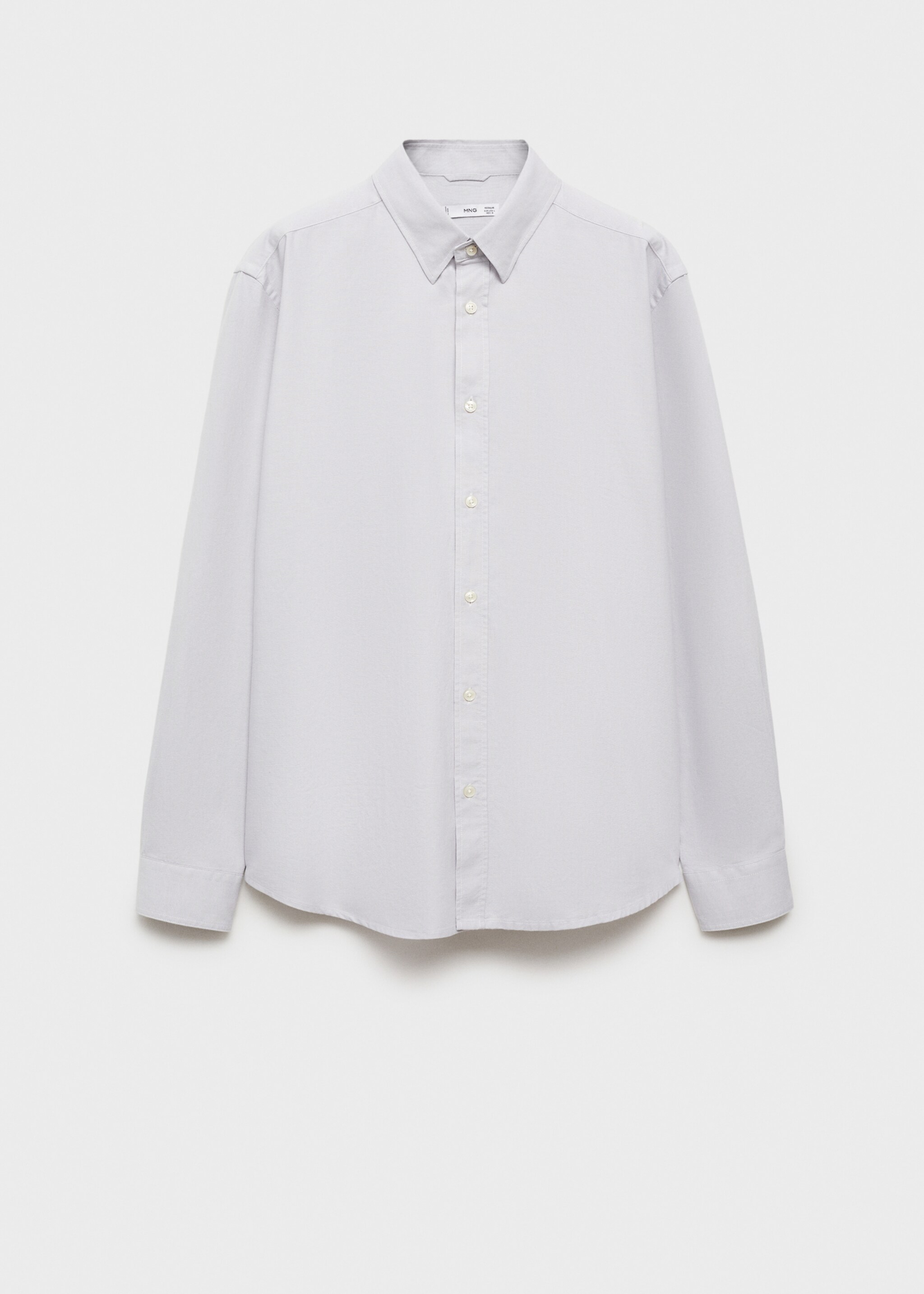 Chemise oxford 100 % coton - Article sans modèle, Gris. Ref: 87000605-00.