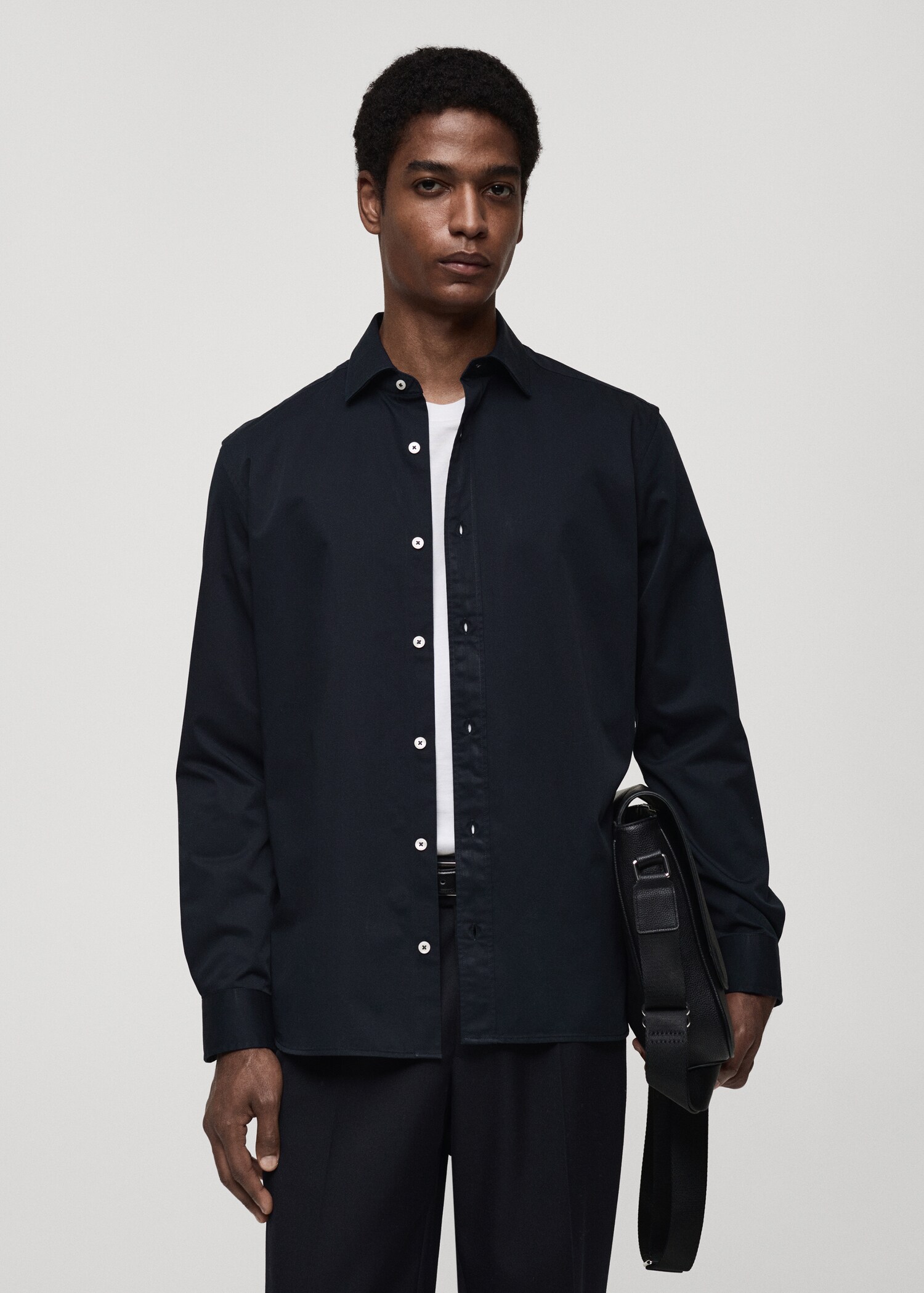 100% cotton regular fit shirt - Medium plane