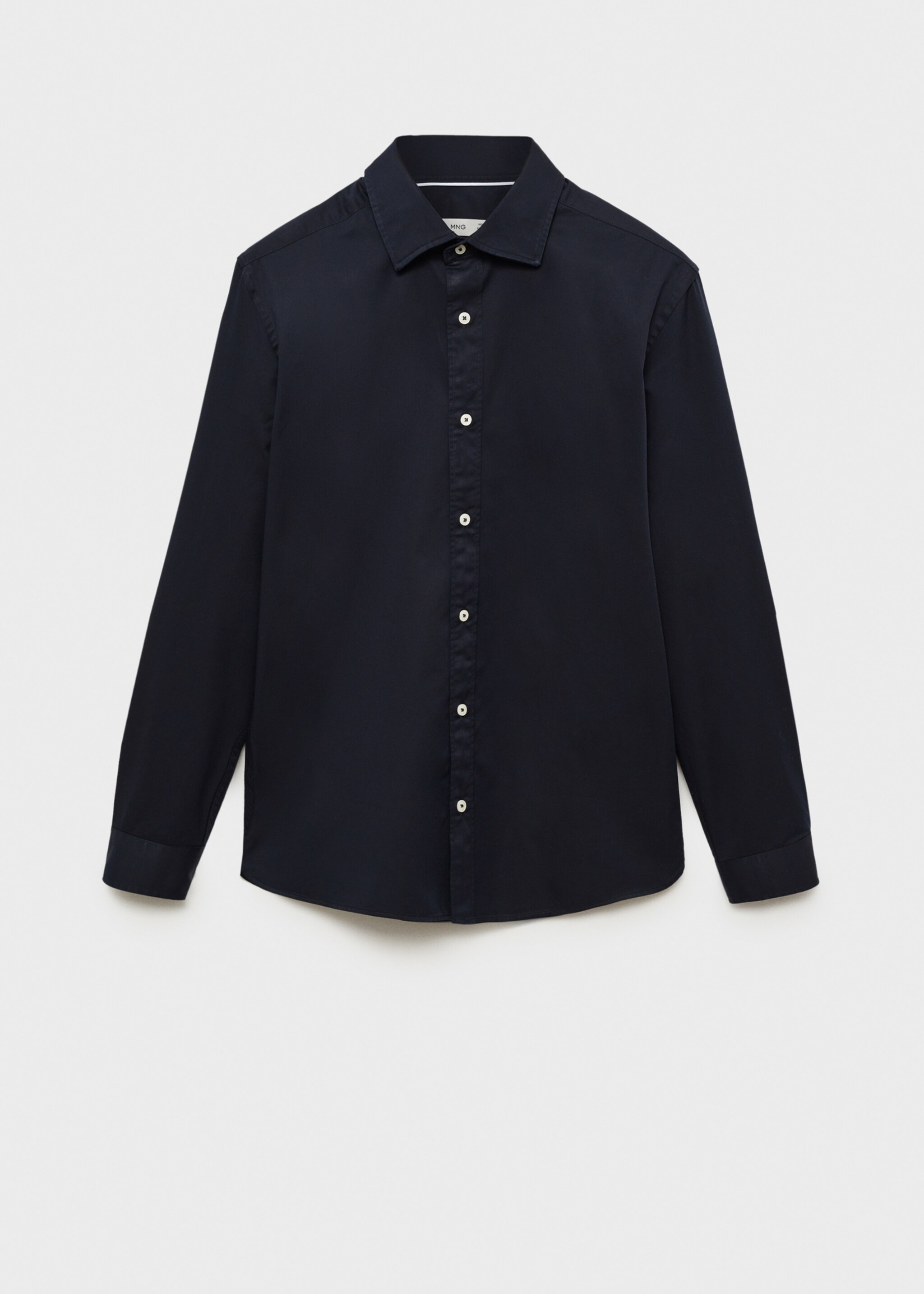 100% cotton regular fit shirt - Article without model, Dark Navy. Ref: 87000606-00.