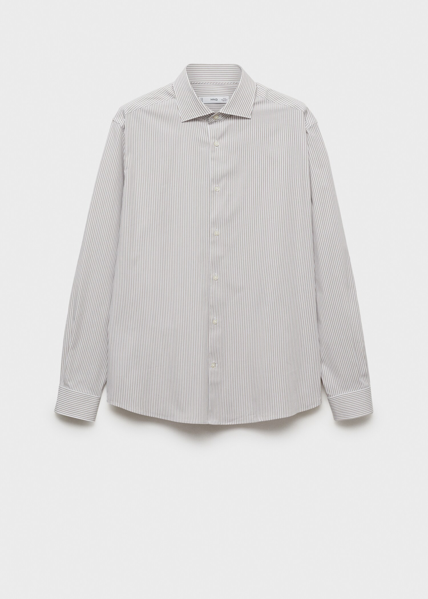 Bavlněná košile slim fit s proužky - Zboží bez modelu