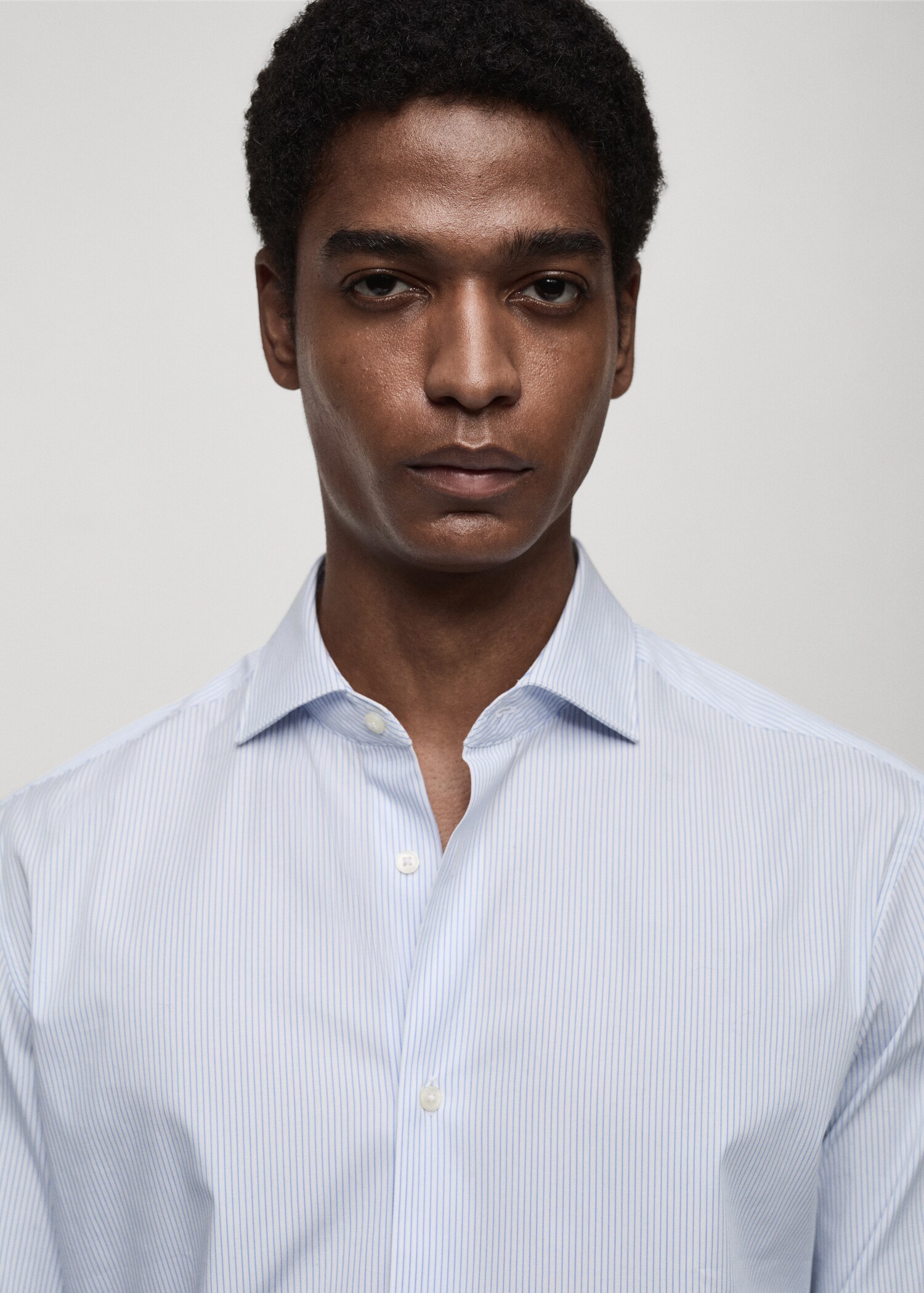 Bavlněná košile slim fit s proužky - Detail zboží 1