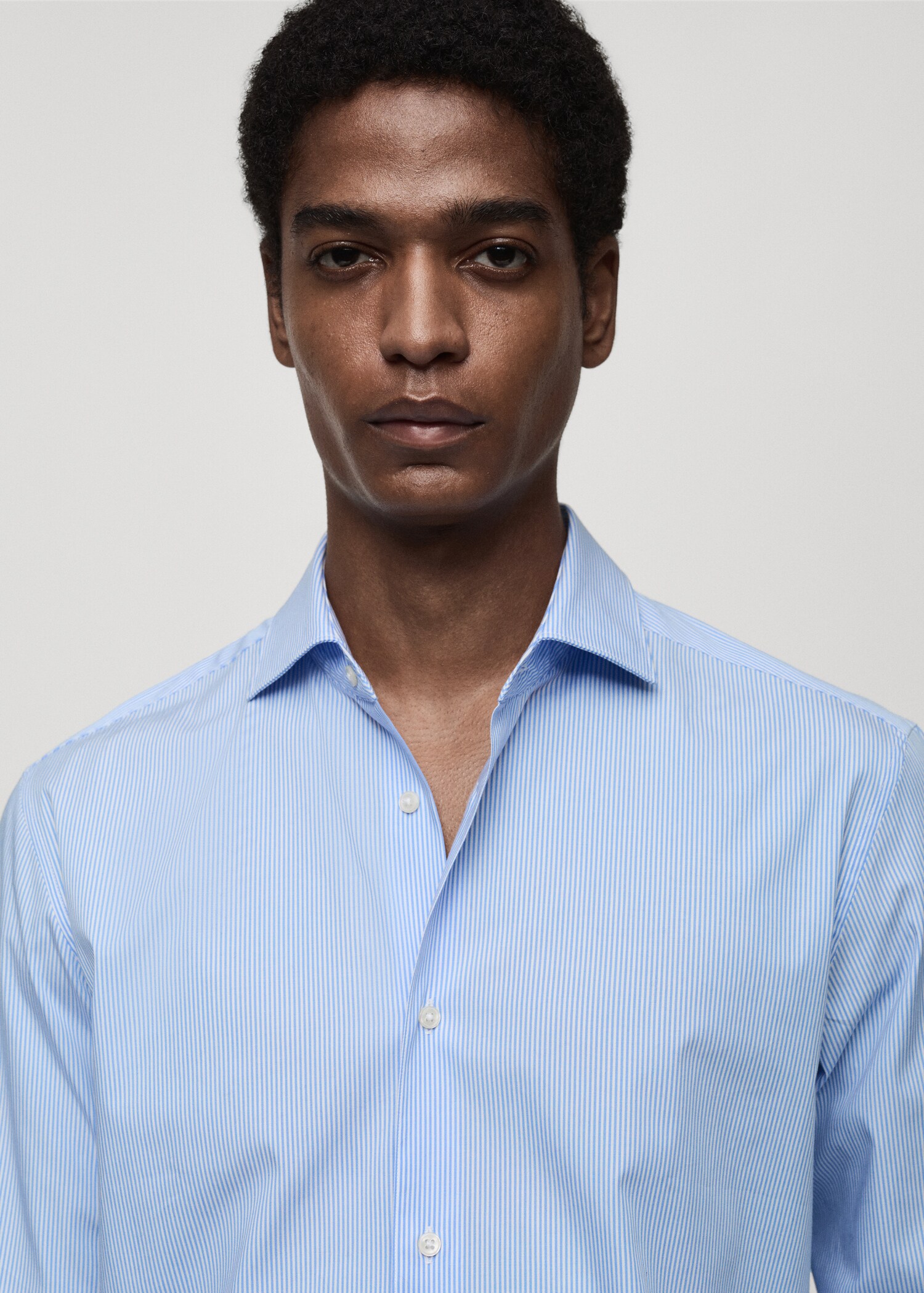 Bavlněná košile slim fit s proužky - Detail zboží 1