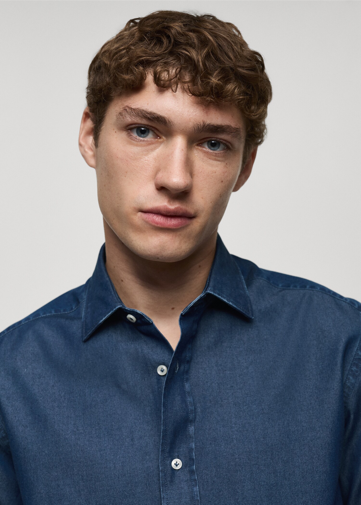 Košile slim fit bavlna chambray - Detail zboží 1