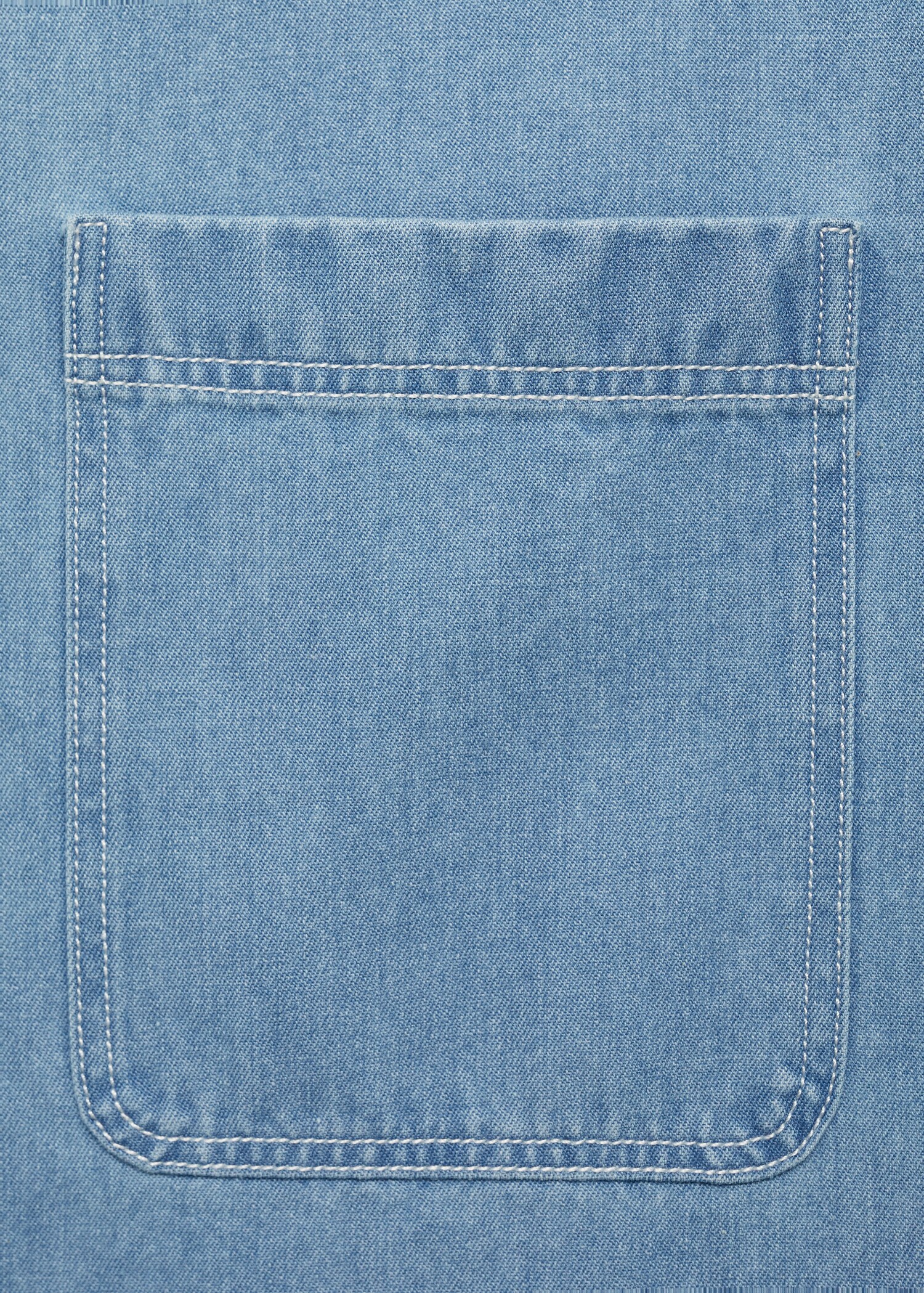 100% cotton denim shirt - Details of the article 0