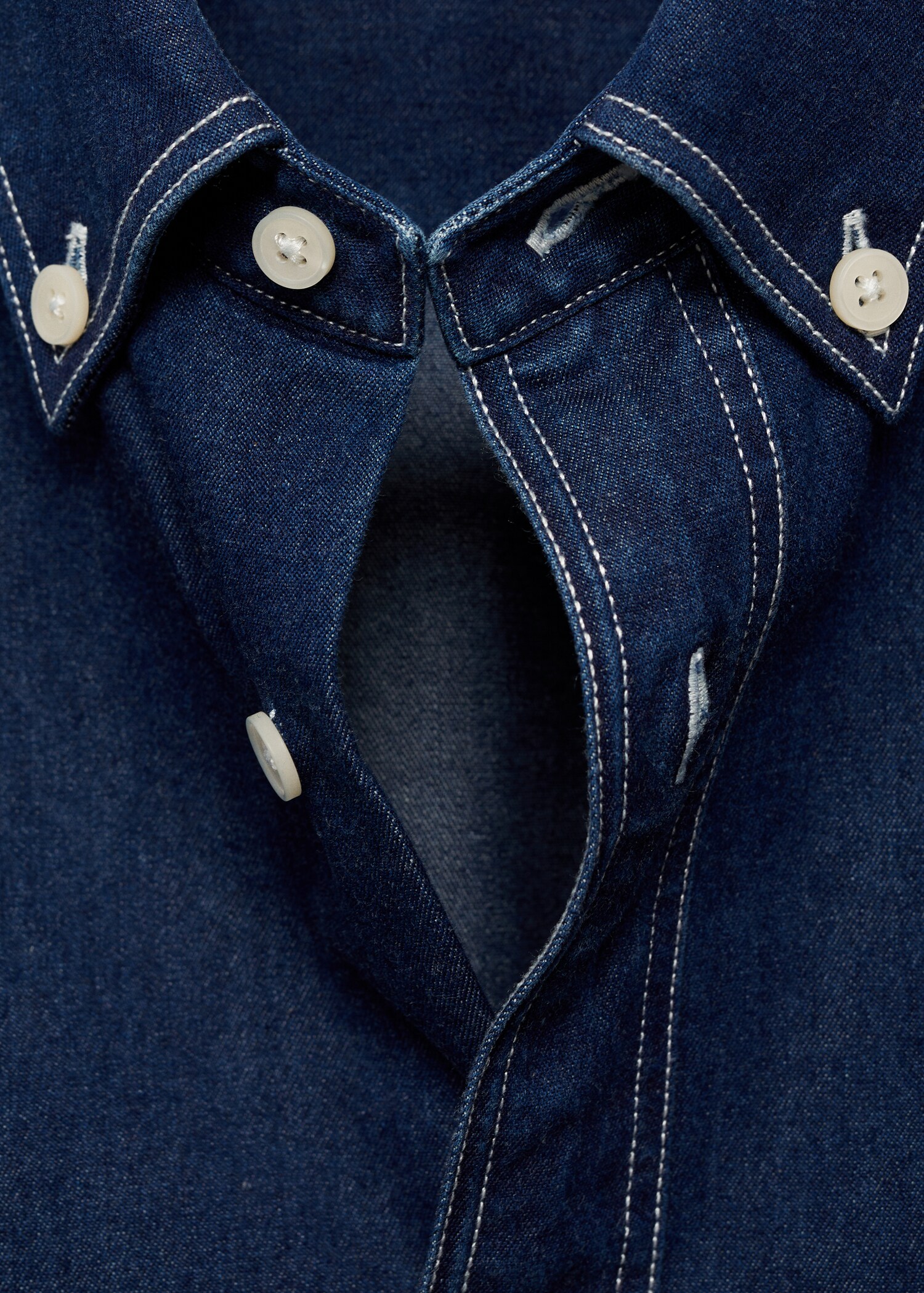 100% cotton denim shirt - Details of the article 8