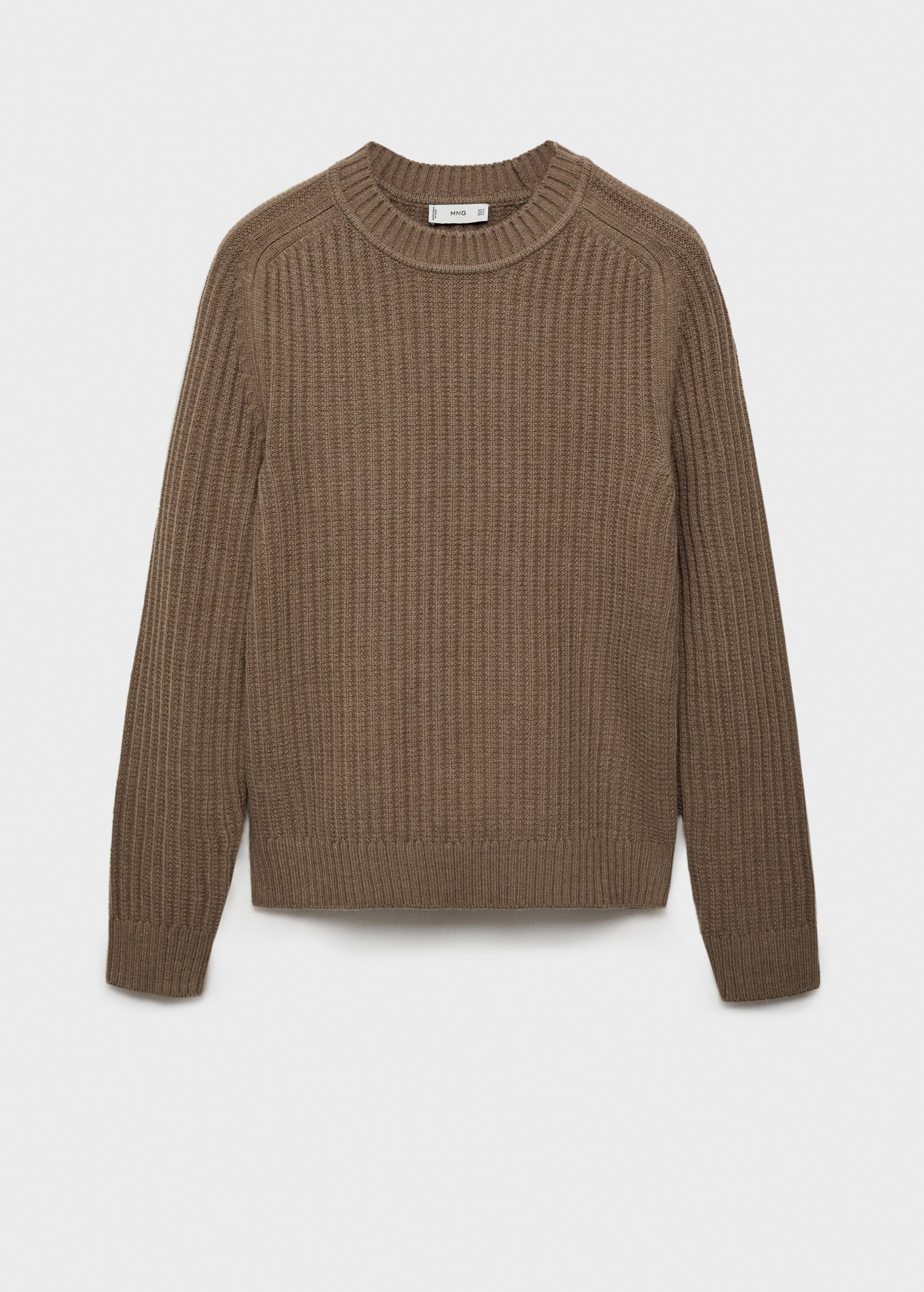 Gerippter Pullover aus Wollgemisch - Artikel ohne Model