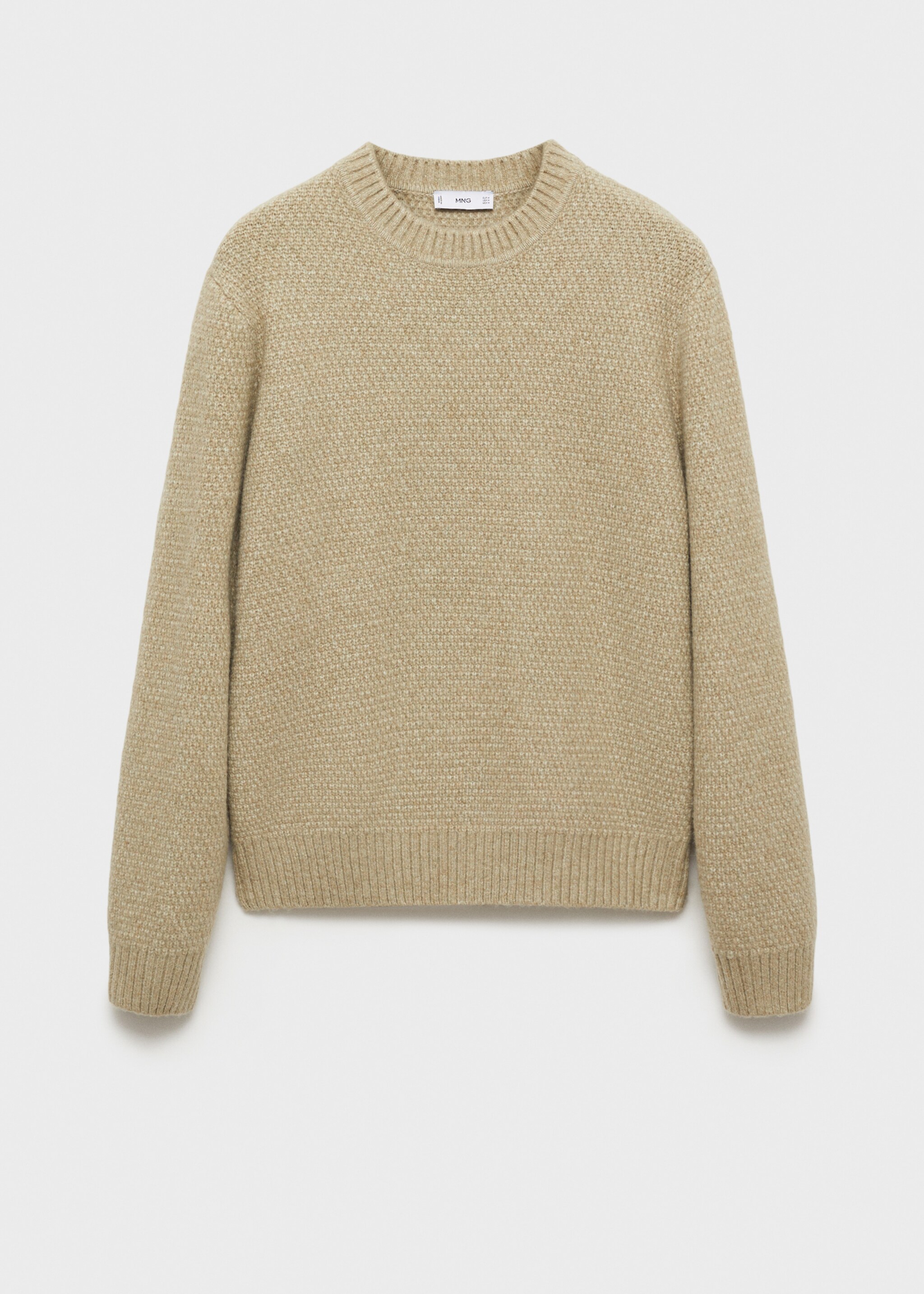 Stickad tröja struktur - Artikel utan modell, Pastellgrön. Ref: 87000613-00.