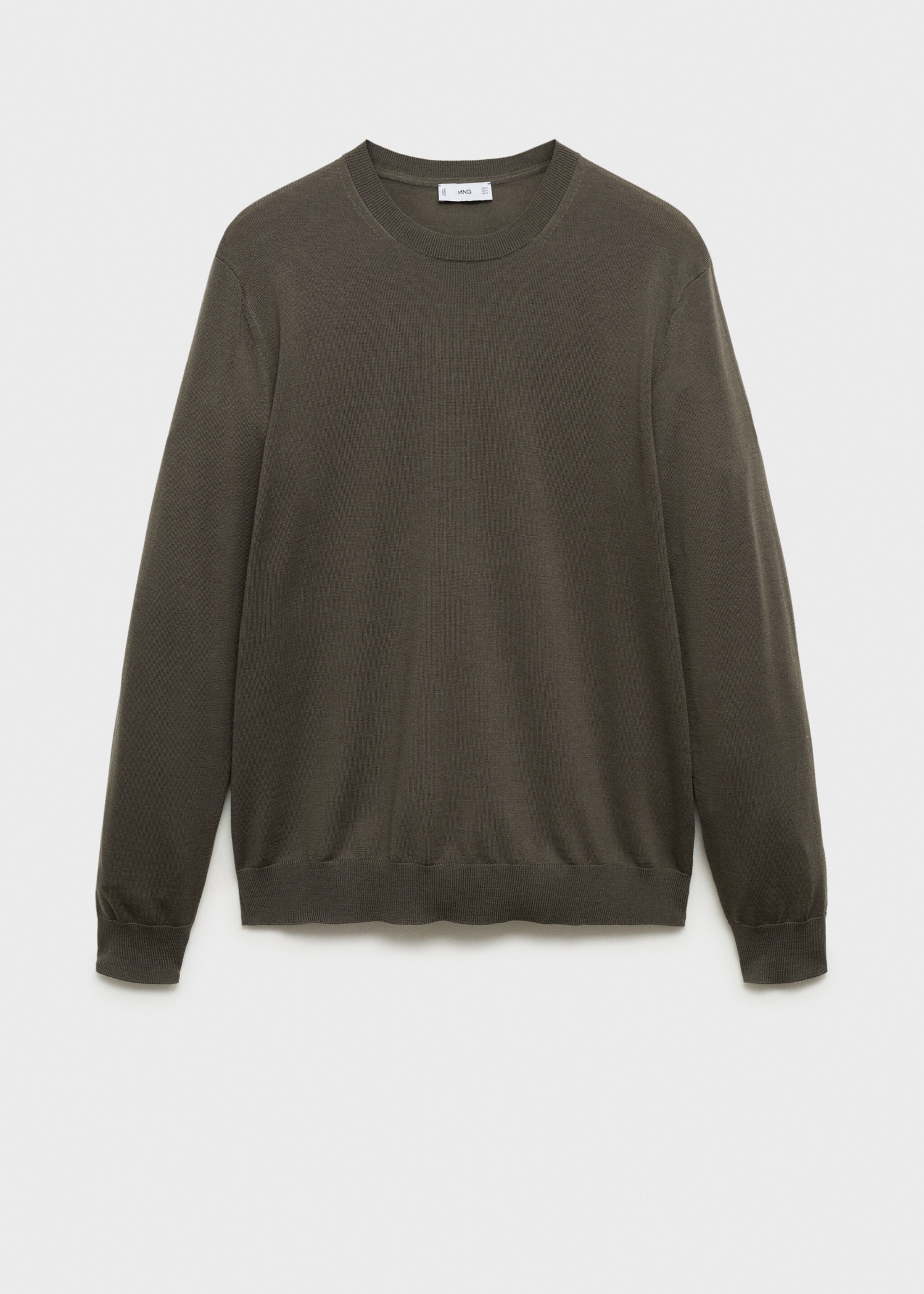 Pull-over 100 % laine mérinos - Article sans modèle, Vert foncé. Ref: 87000616-00.