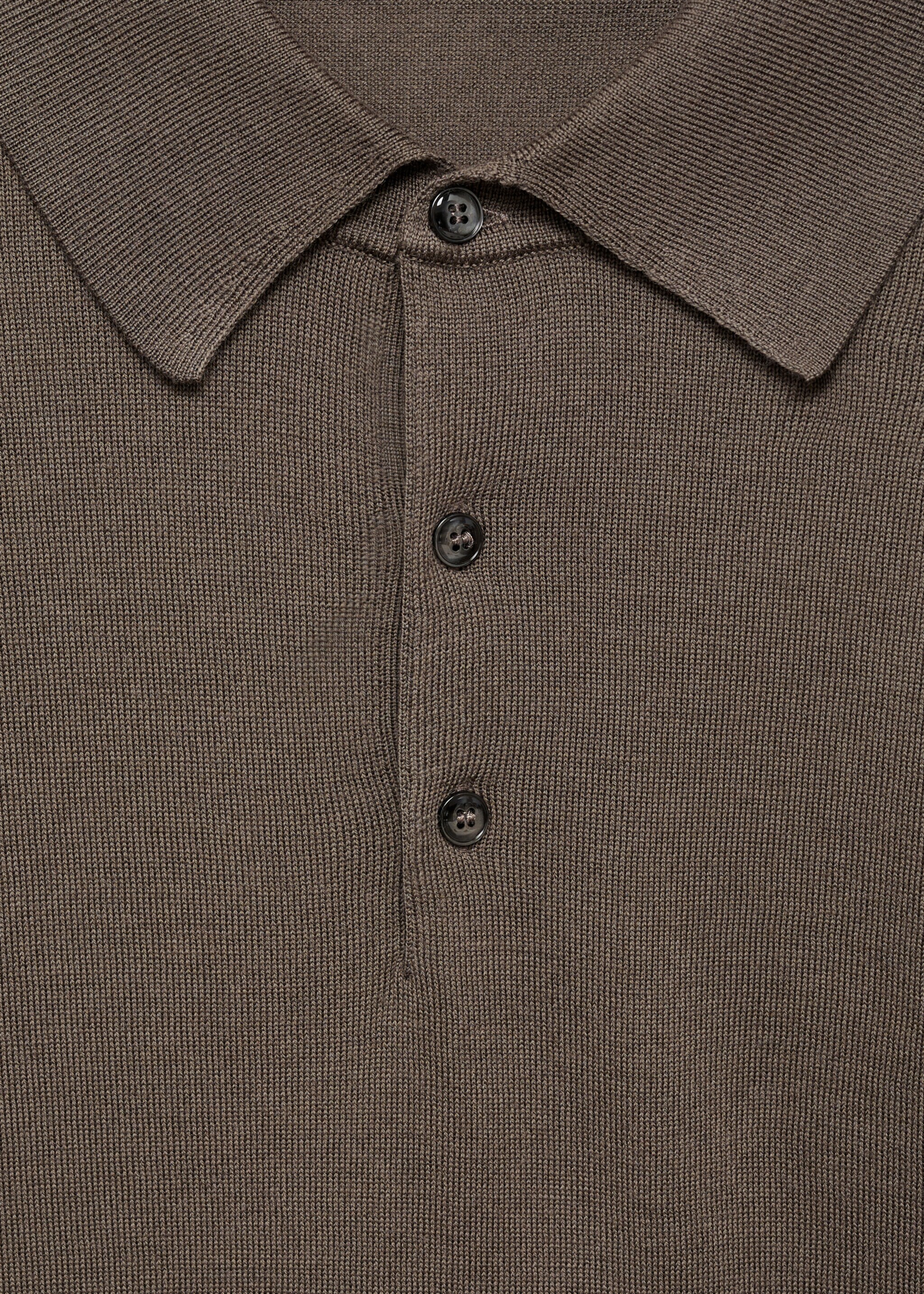 Pull-over polo 100 % laine mérinos - Détail de l'article 8, Vert foncé. Ref: 87000618-00.