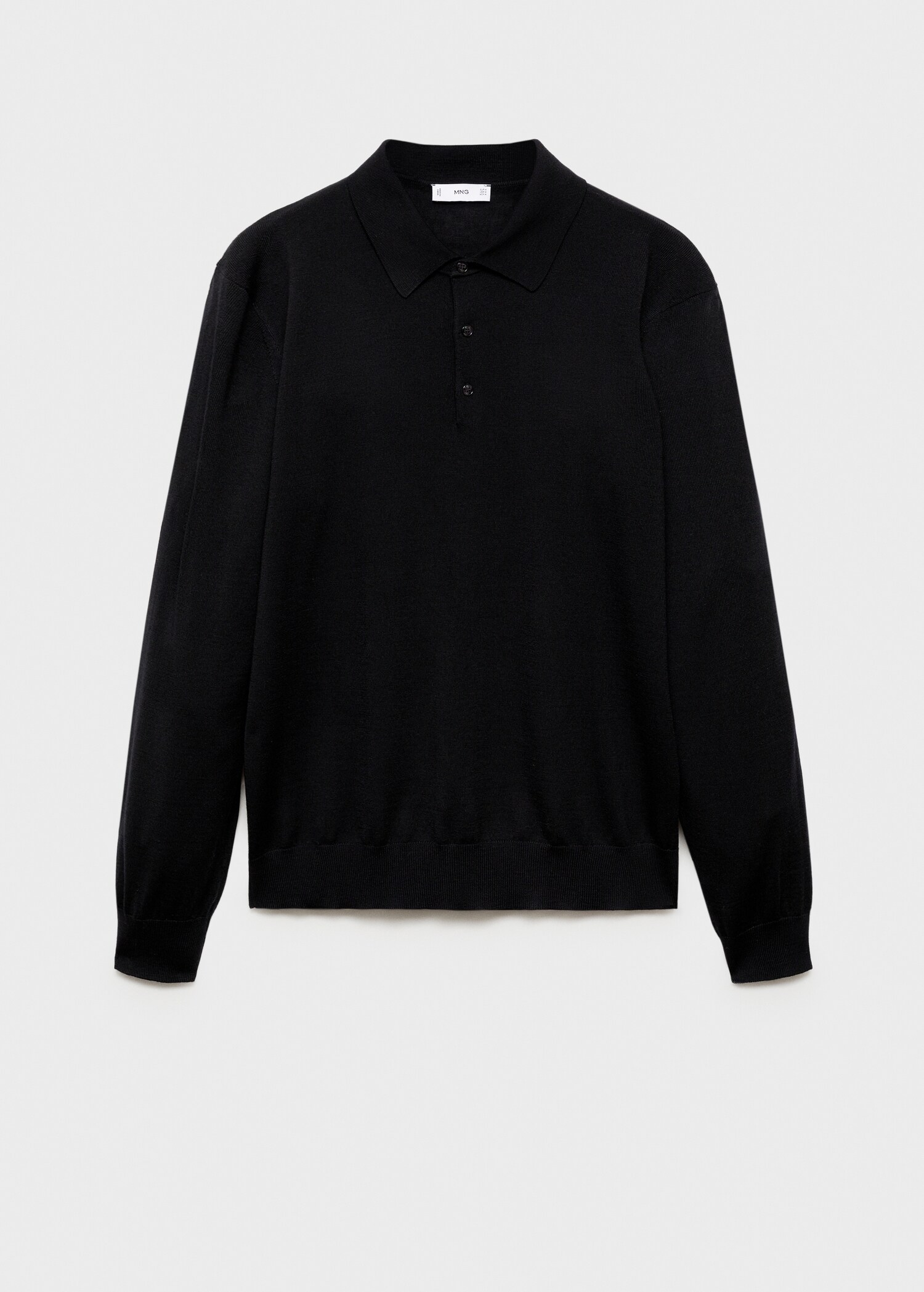 Pull-over polo 100 % laine mérinos - Article sans modèle