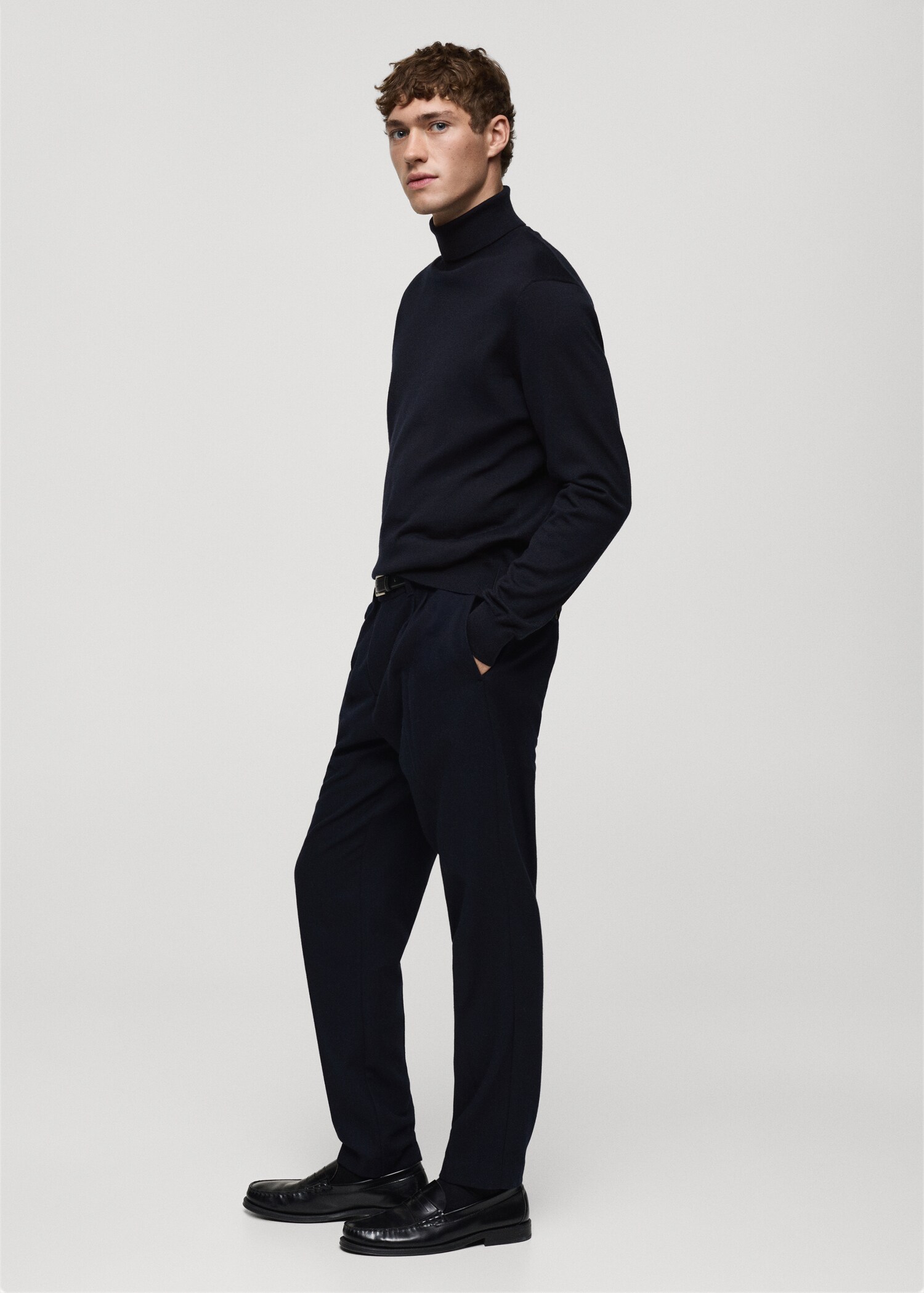 Jersey 100% lana merino cuello alto - Detalle del artículo 2