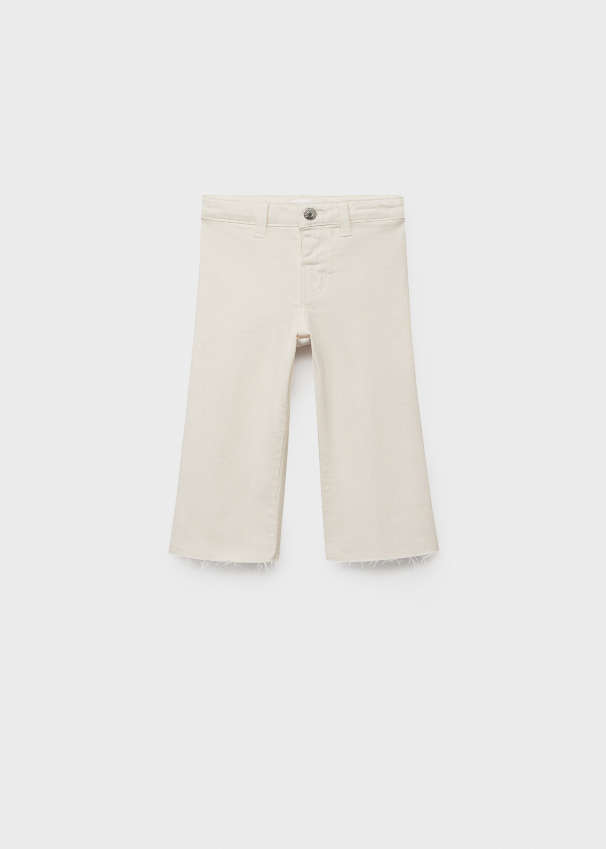 Seamless jeans with frayed hem - Article without model, Off White. Ref: 87000622-00.