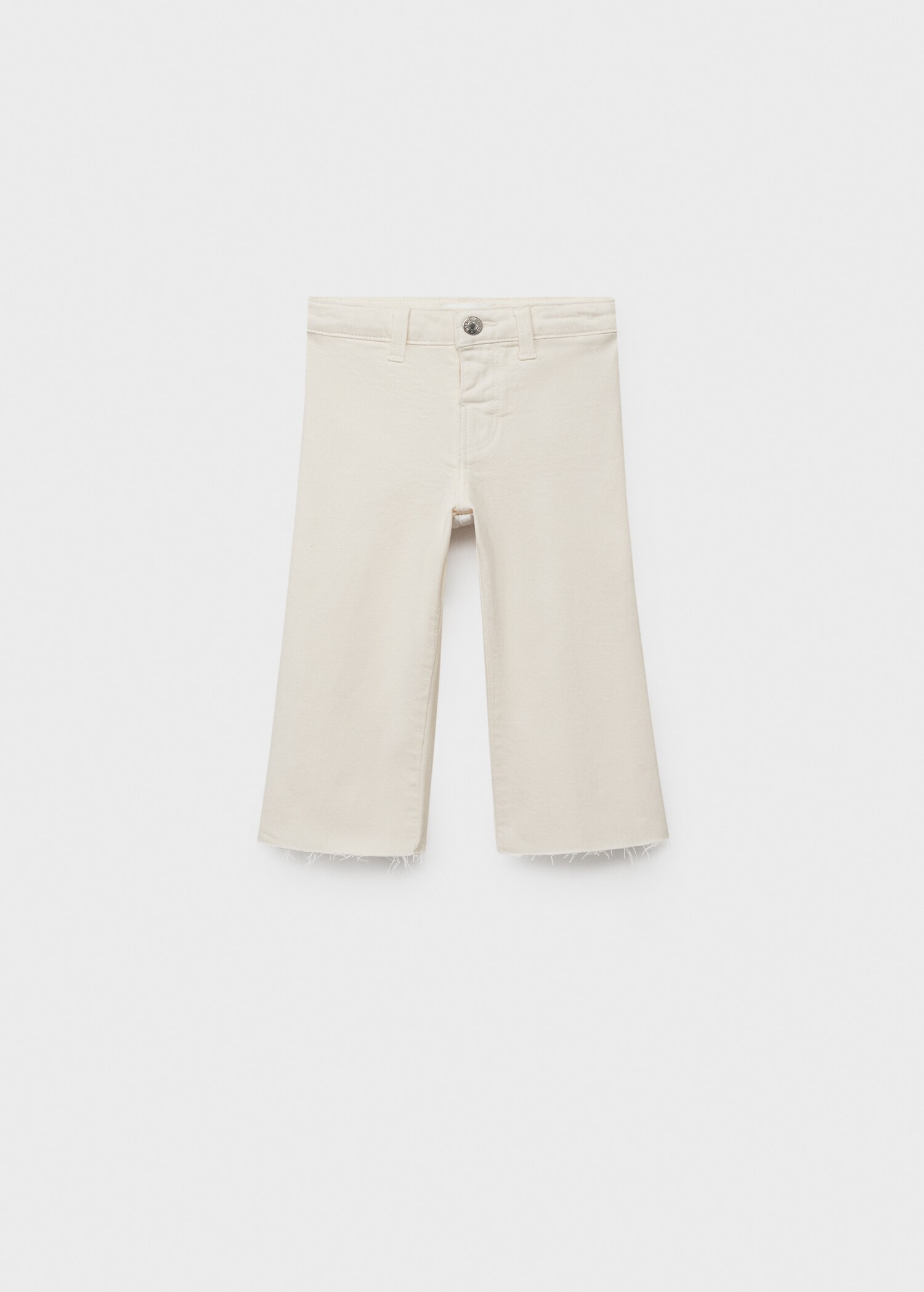 Seamless jeans with frayed hem - Article without model