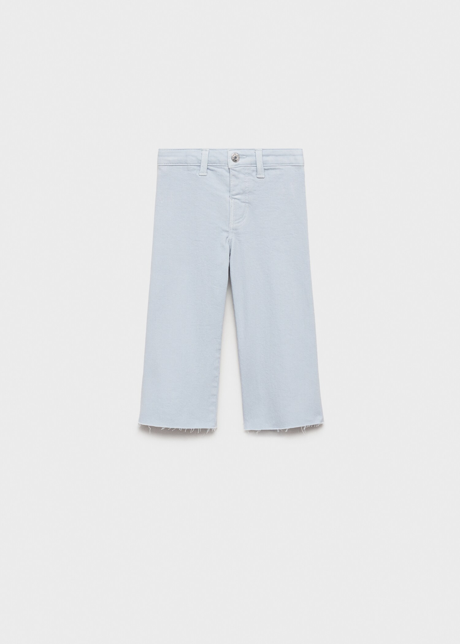 Seamless jeans with frayed hem - Article without model