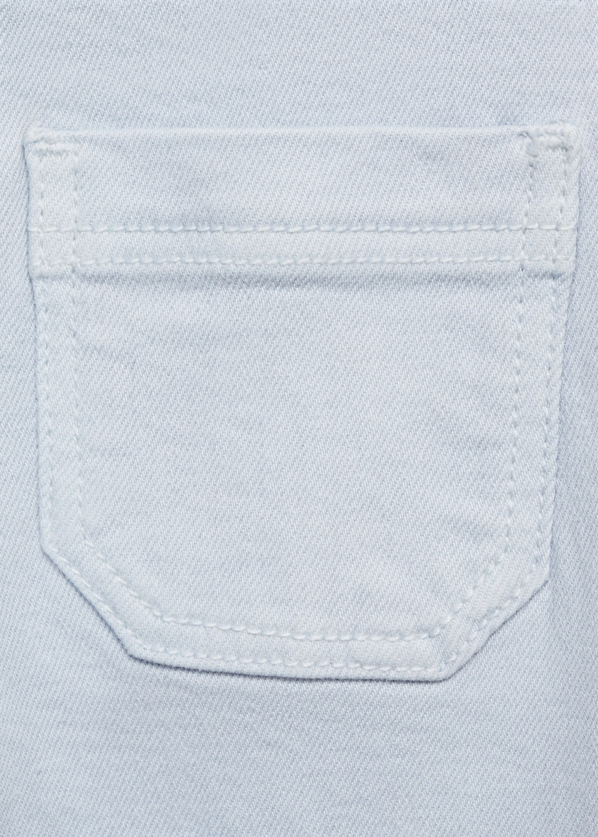 Seamless jeans with frayed hem - Details of the article 0, Sky Blue. Ref: 87000622-00.