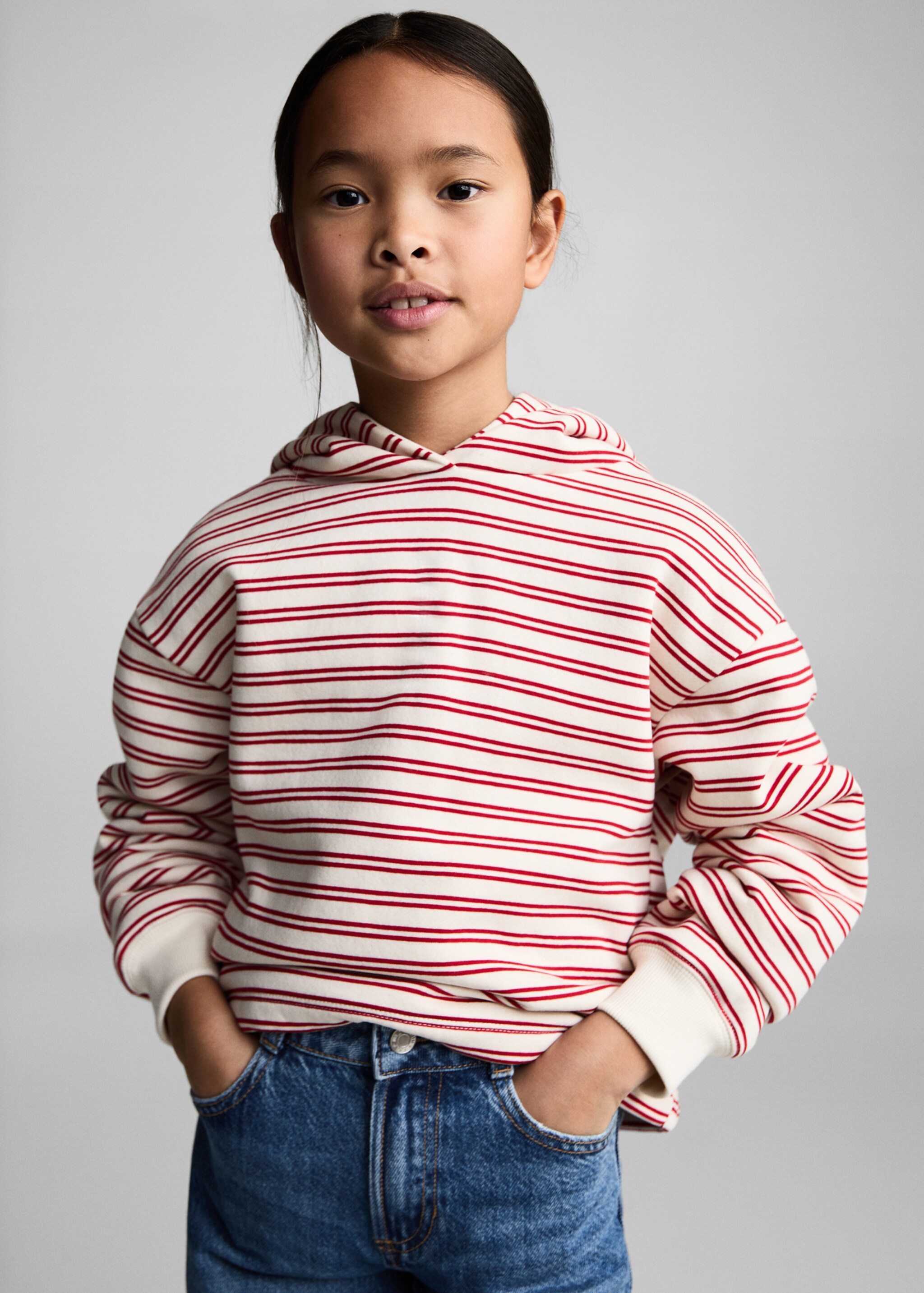 Wideleg low frayed hem jeans - Medium plane, Dark Blue. Ref: 87000623-00.