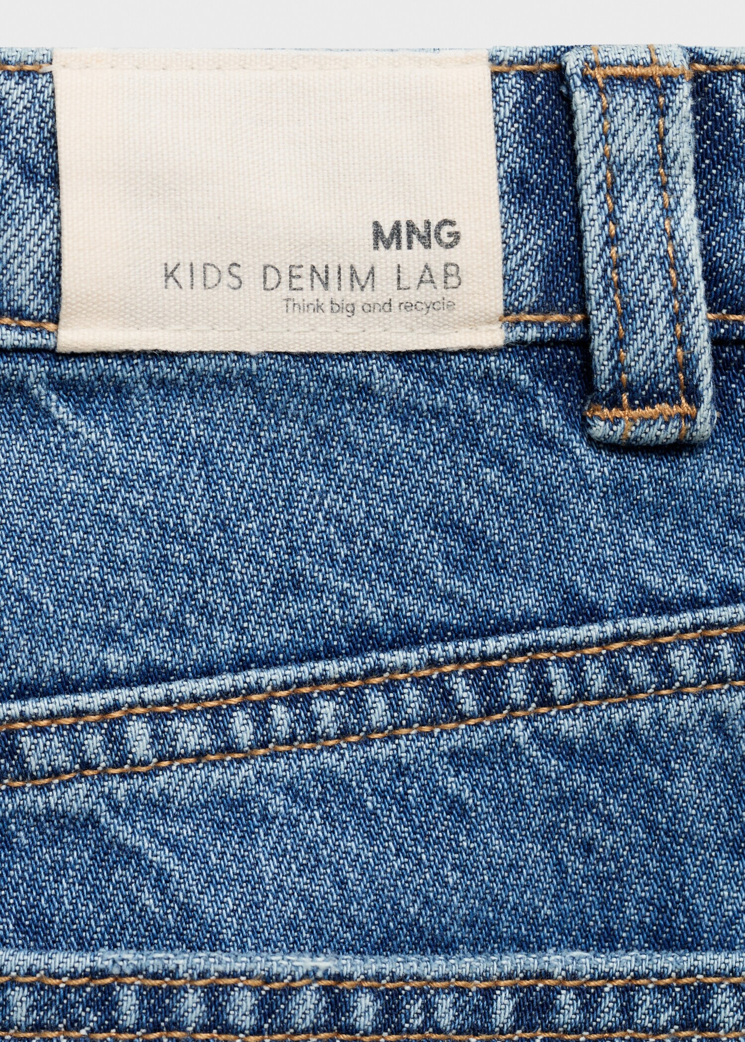 Wideleg low frayed hem jeans - Details of the article 0
