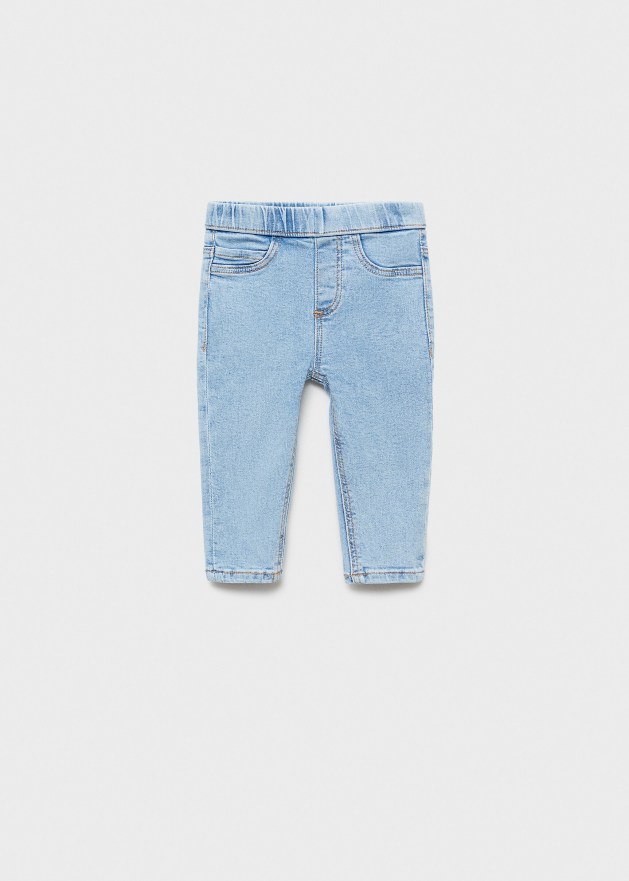 Jean taille élastique - Article sans modèle, Bleu clair. Ref: 87000627-00.