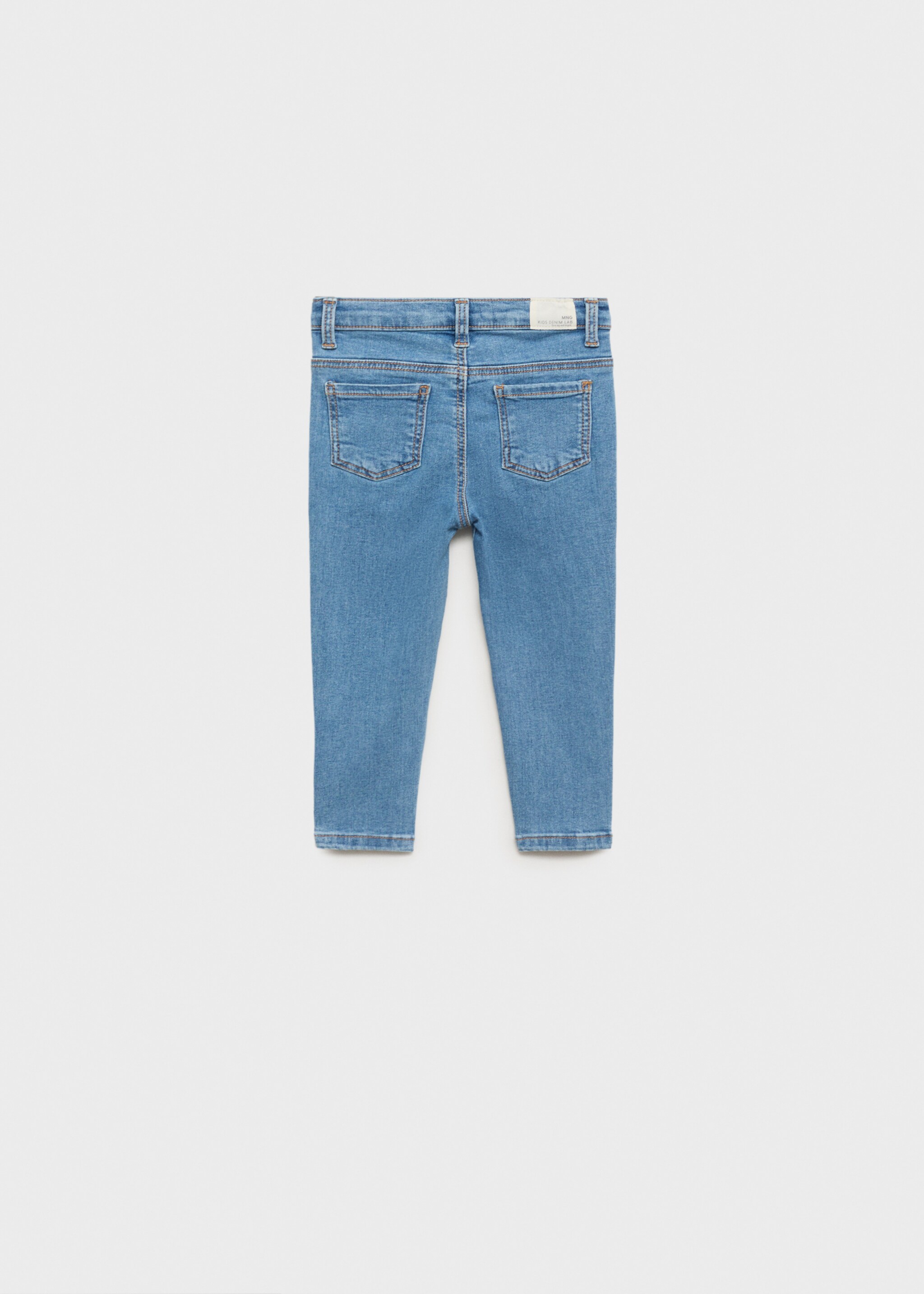 Cotton skinny Jeans - Reverse of the article, Medium Blue. Ref: 87000628-00.