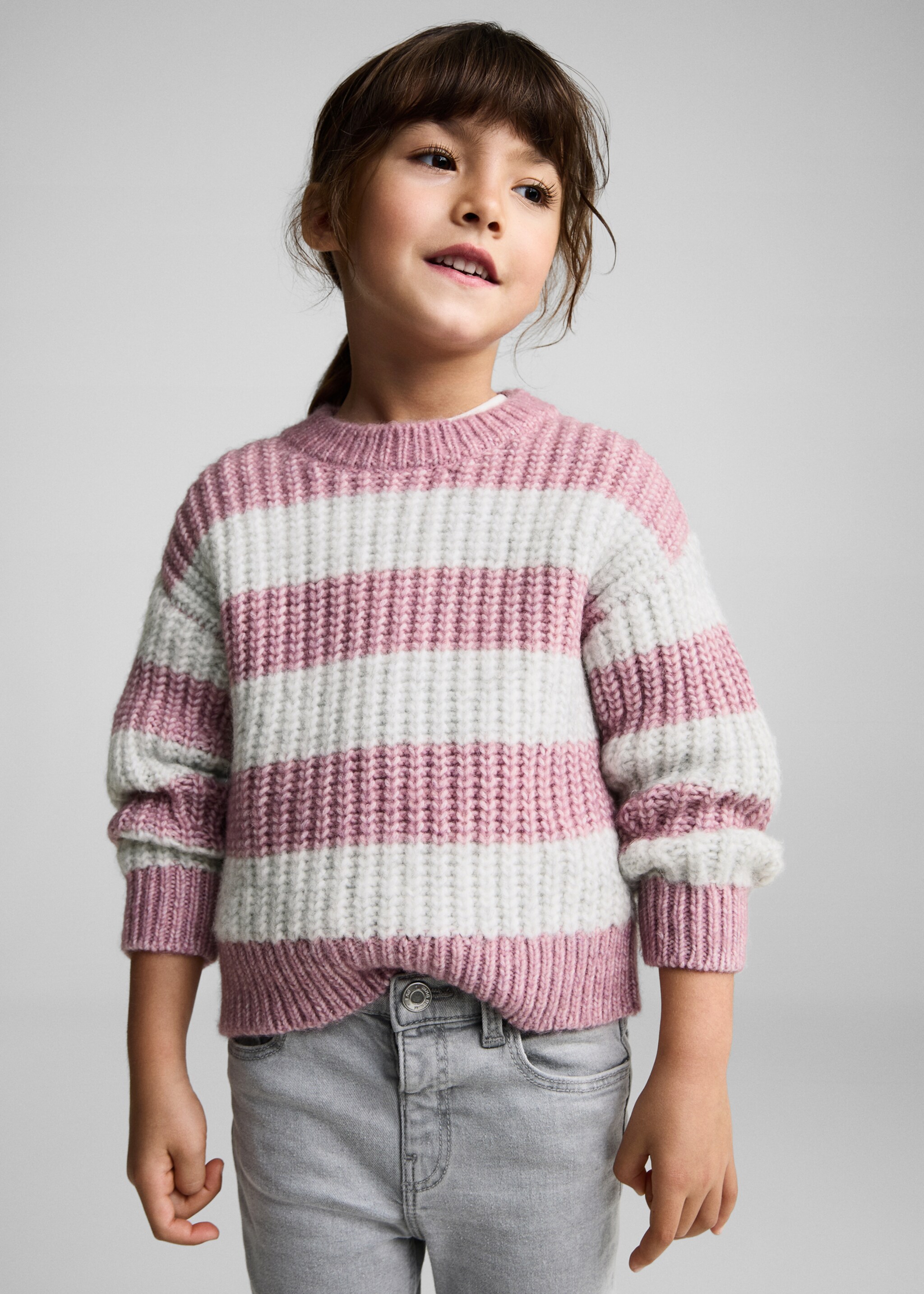 Skinny Jeans aus Baumwolle - Mittlere Ansicht, Denim Grau. Ref: 87000629-00.