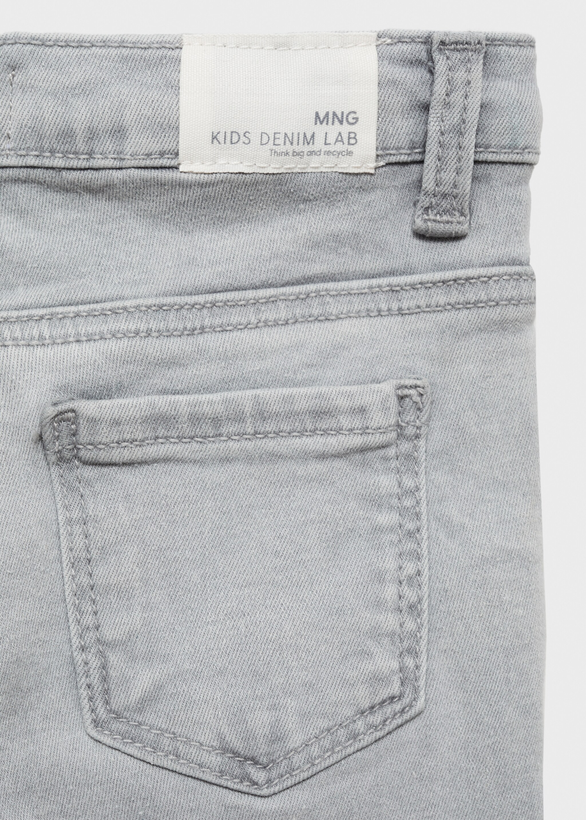 Skinny Jeans aus Baumwolle - Detail des Artikels 0, Denim Grau. Ref: 87000629-00.