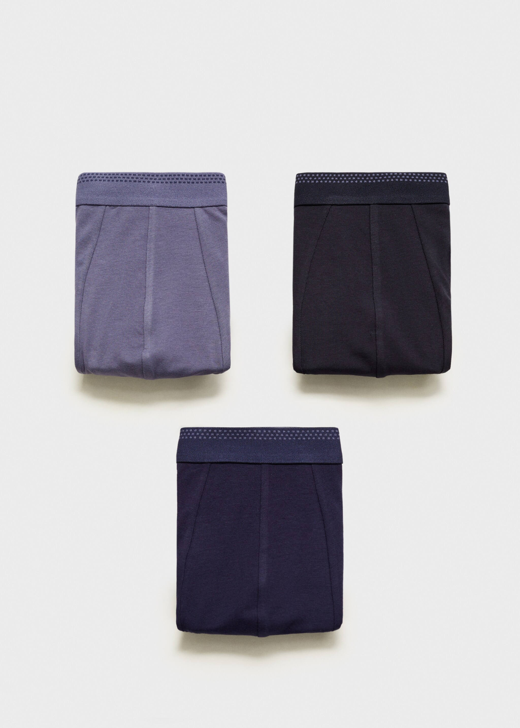 Sada 3 kombinovaných slipů - Zboží bez modelu, Námořnická modrá. Ref: 87000635-00.