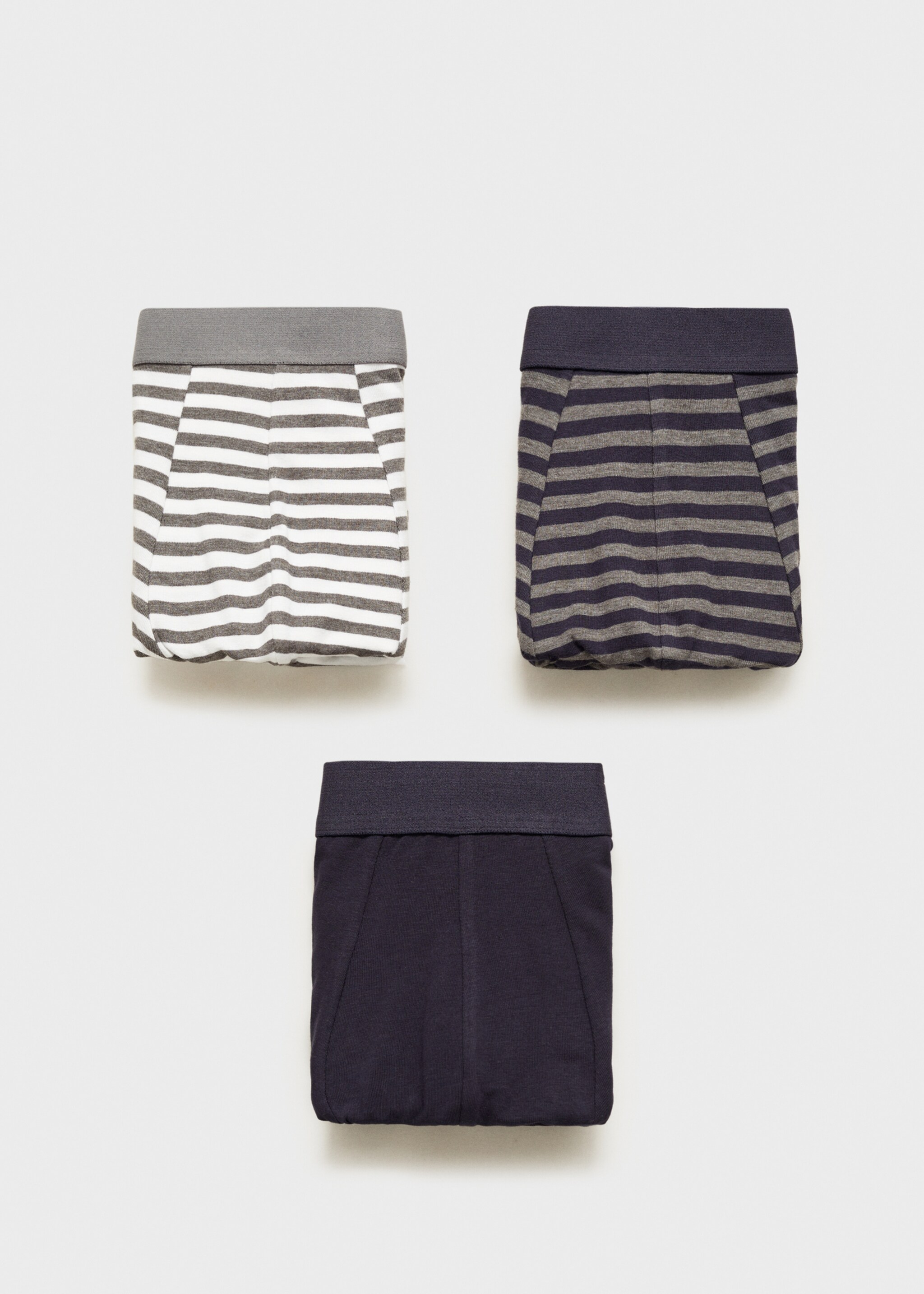 Sada 3 kombinovaných slipů - Zboží bez modelu, Námořnická modrá. Ref: 87000638-00.