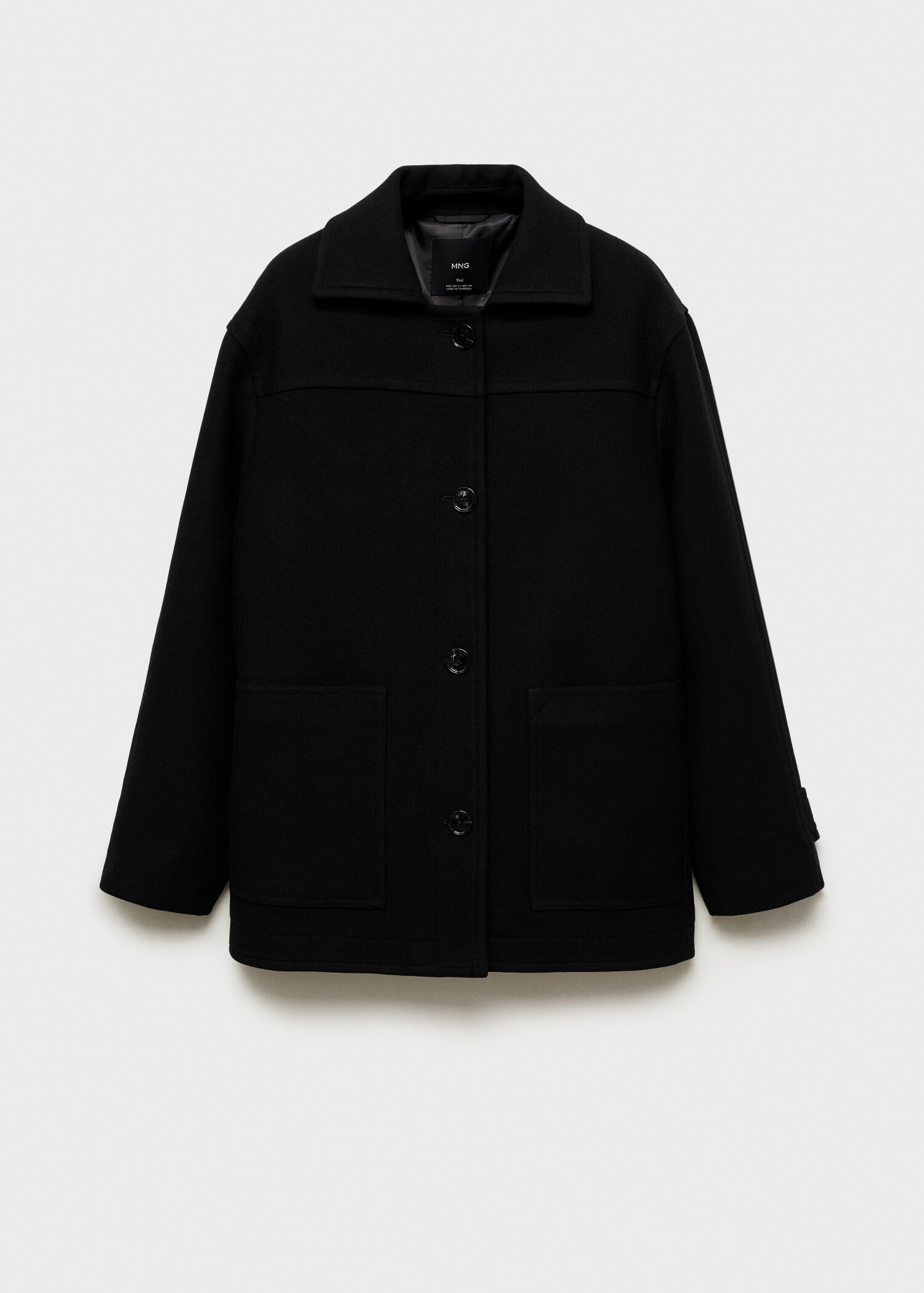 Midi wool coat with buttons - Article without model