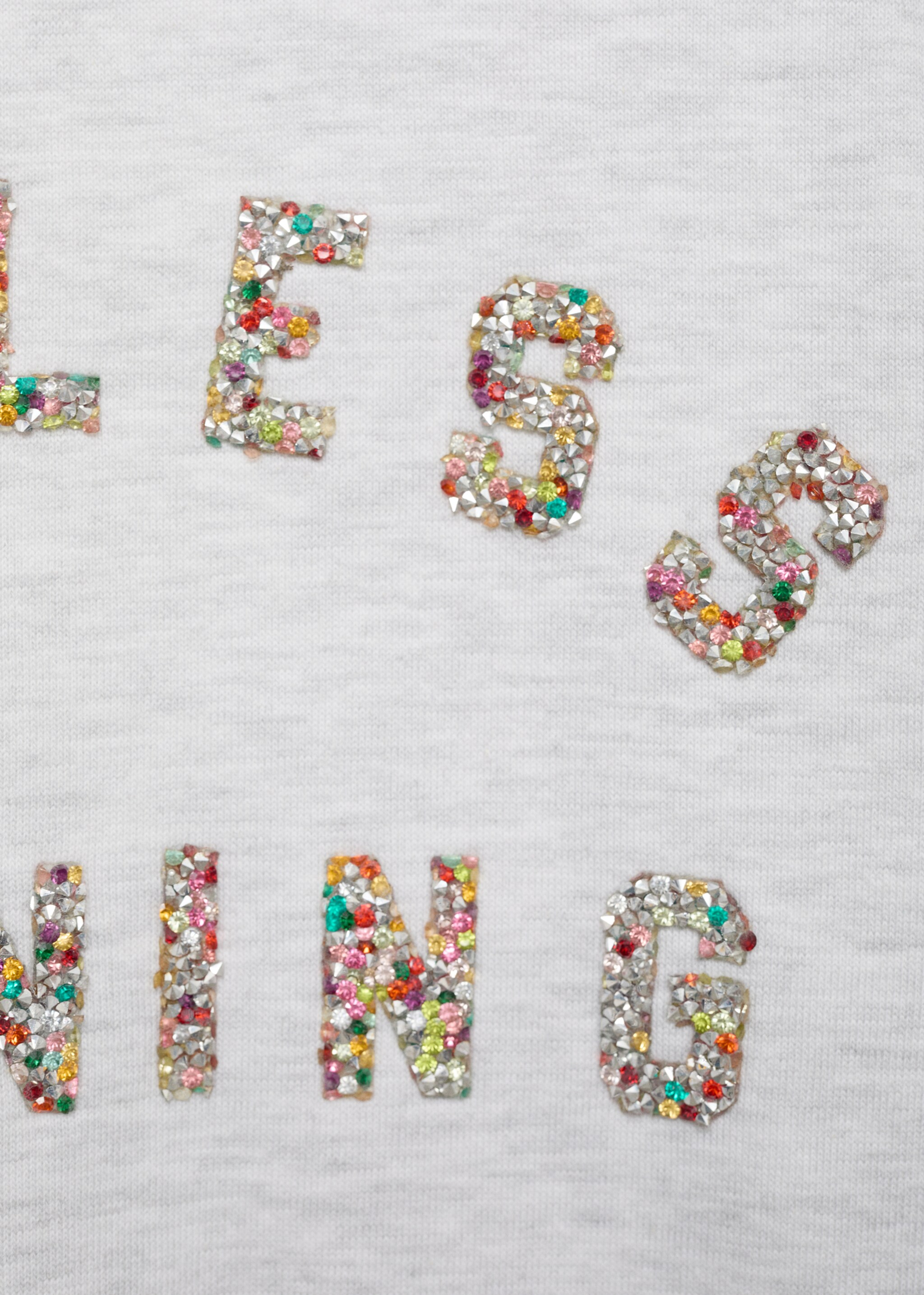 Sudadera mensaje relieve - Detalle del artículo 8, Gris claro vigoré. Ref: 87000646-00.