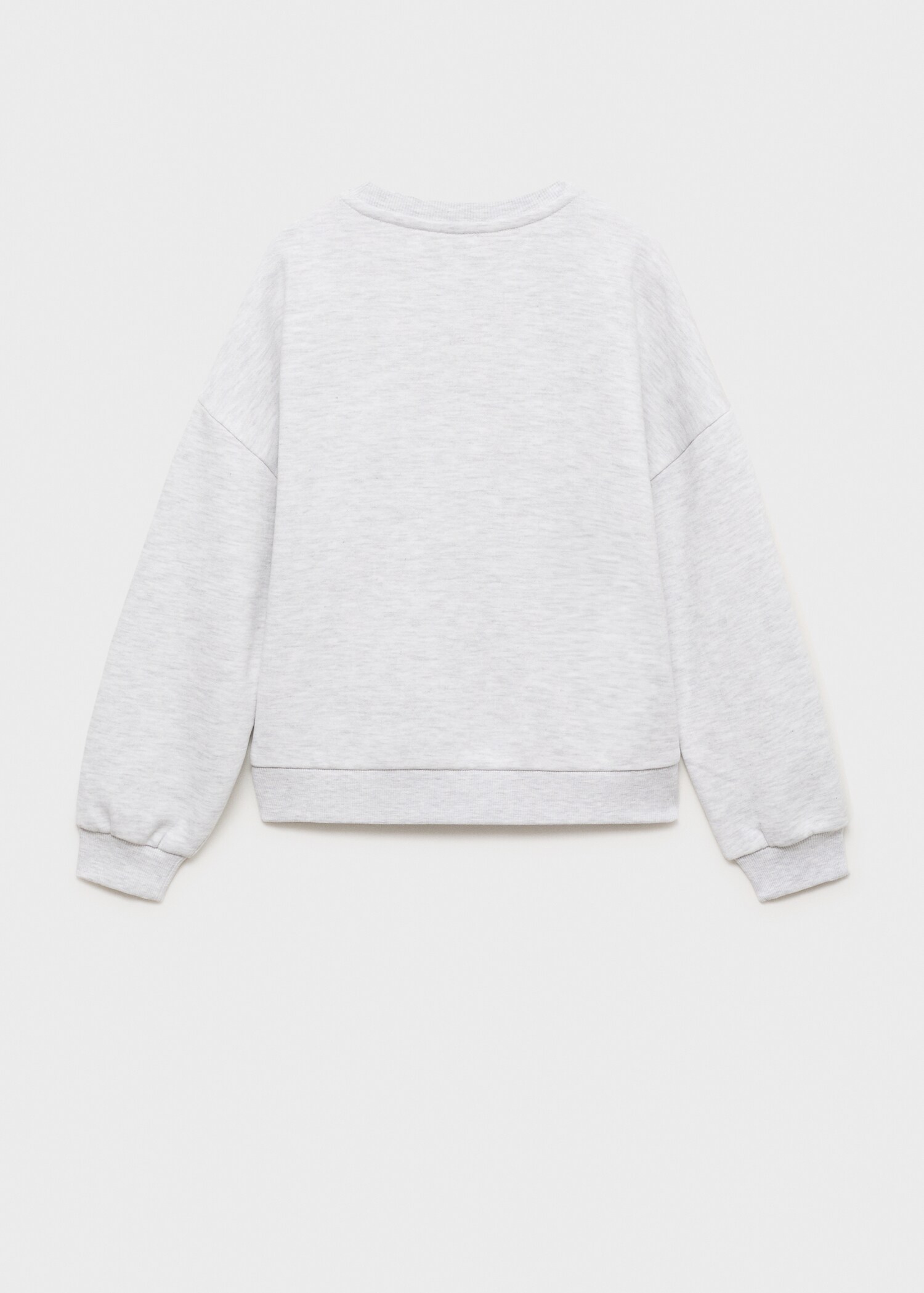 Sudadera mensaje relieve - Reverso del artículo