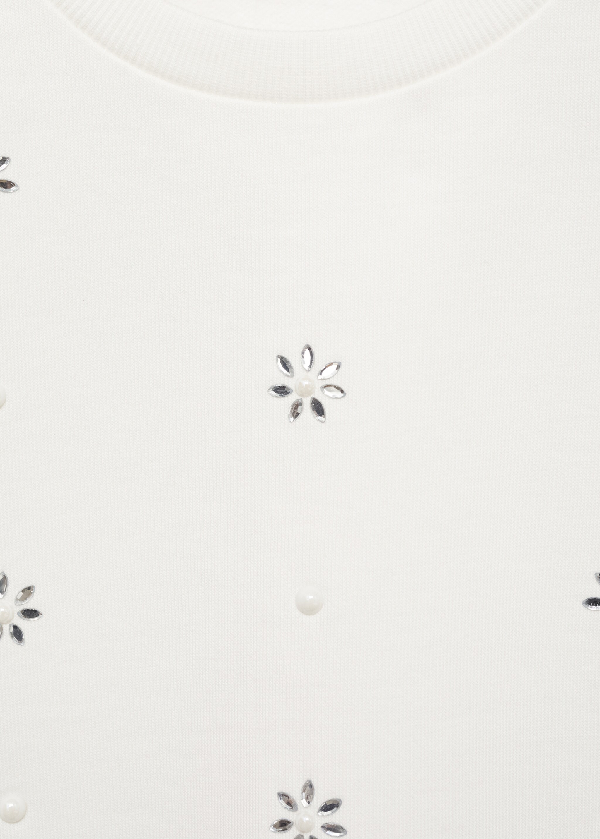 Φούτερ floral πούλιες - Λεπτομέρεια του προϊόντος 8, Υπόλευκο. Ref: 87000647-00.