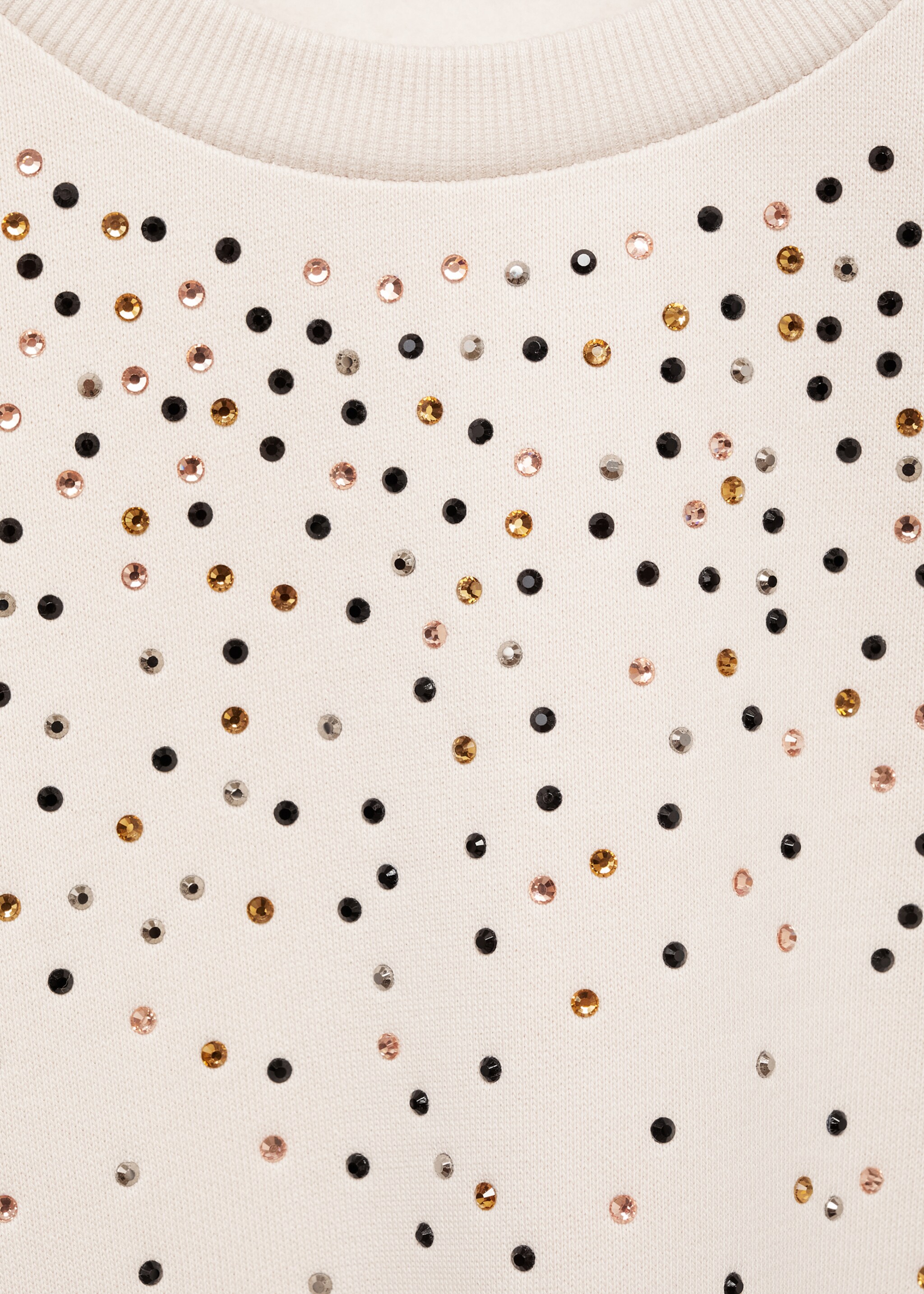 Φούτερ διακόσμηση χάντρες - Λεπτομέρεια του προϊόντος 8, Γκρι Πάγου. Ref: 87000648-00.