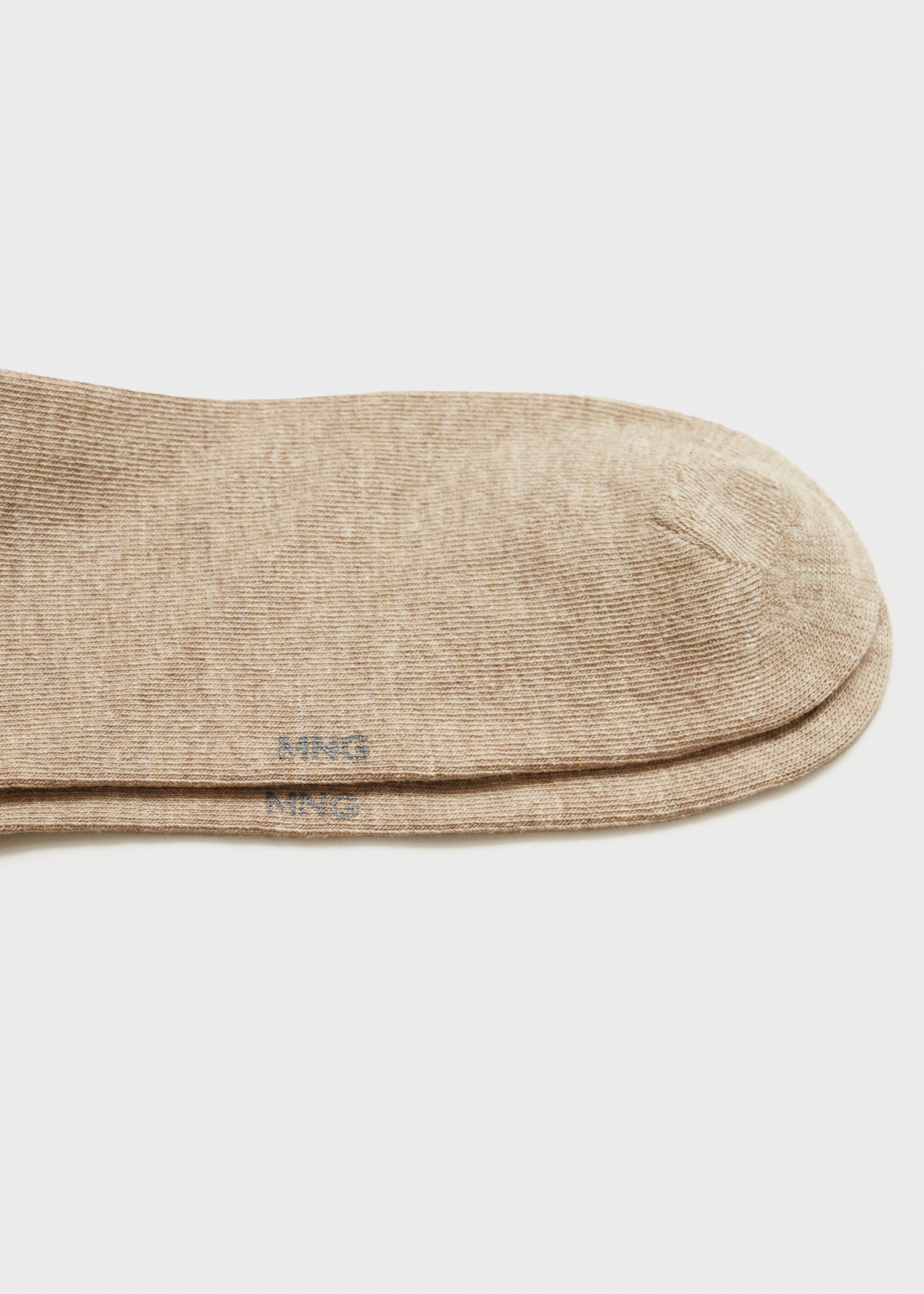 Printed cotton socks - Details of the article 0, Beige. Ref: 87000667-00.