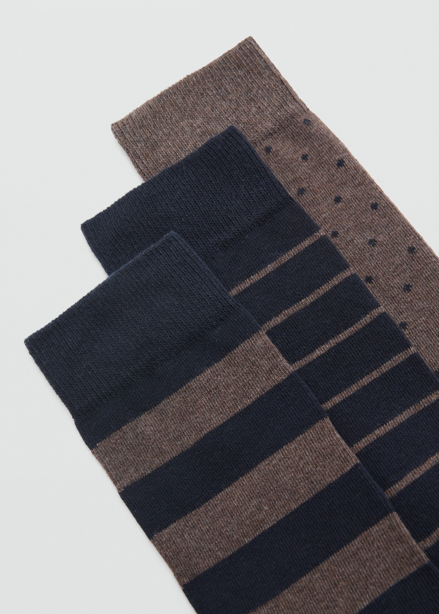 3 pack mixed socks - Medium plane