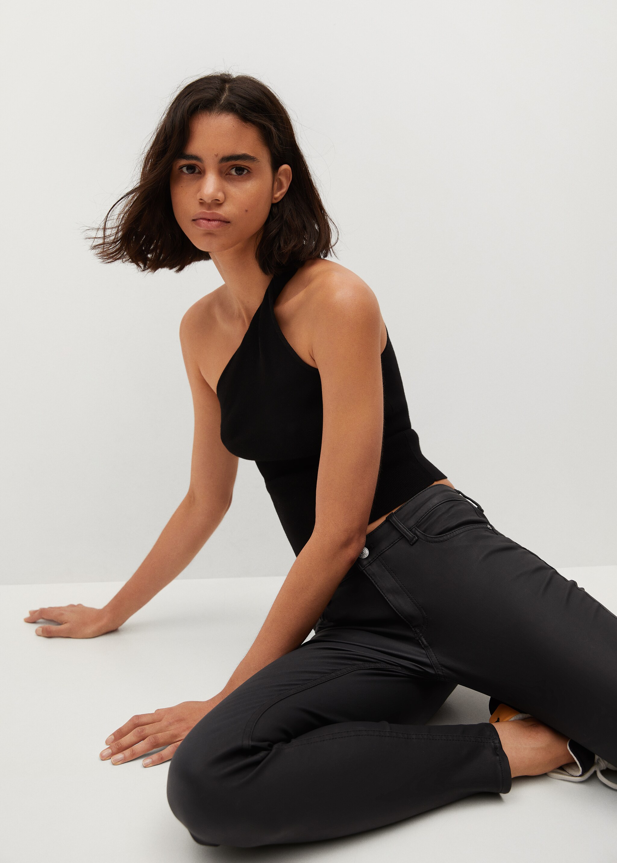 Kim skinny push-up jeans hlače s premazom - Detalji artikla 4