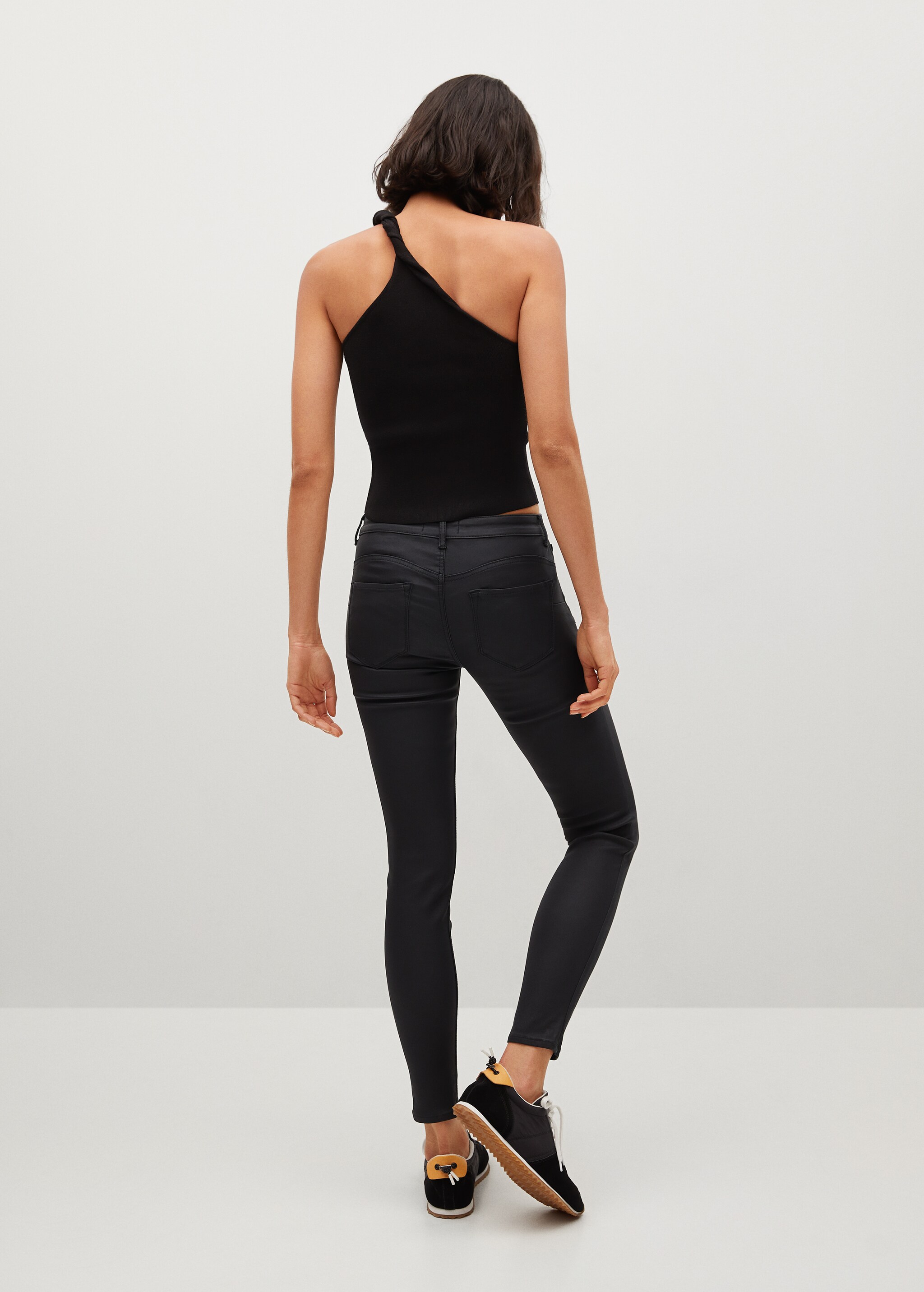 Kim skinny push-up jeans hlače s premazom - Stražnji dio artikla