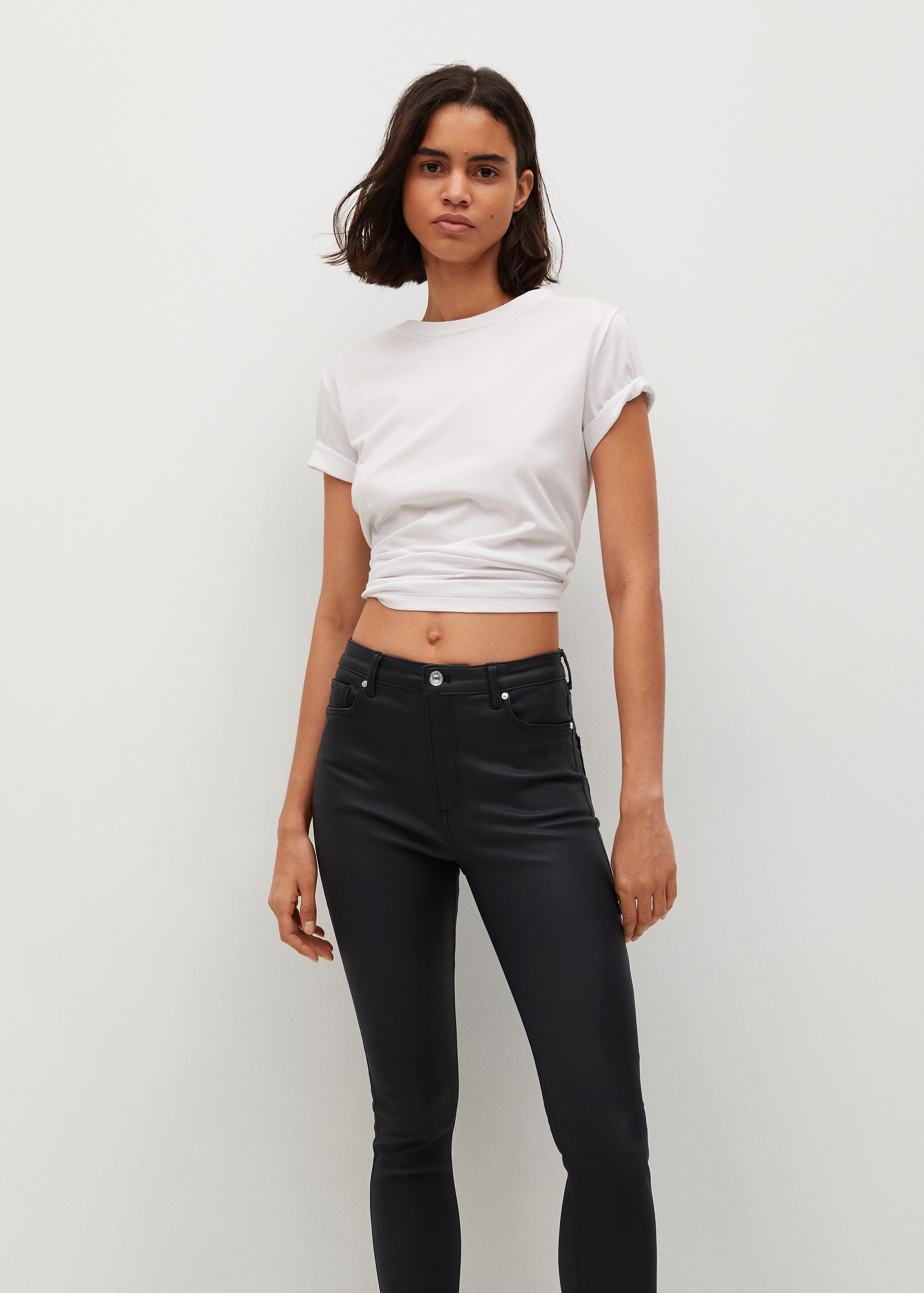 Jeans skinny tiro alto Noa encerado - Detalle del artículo 1