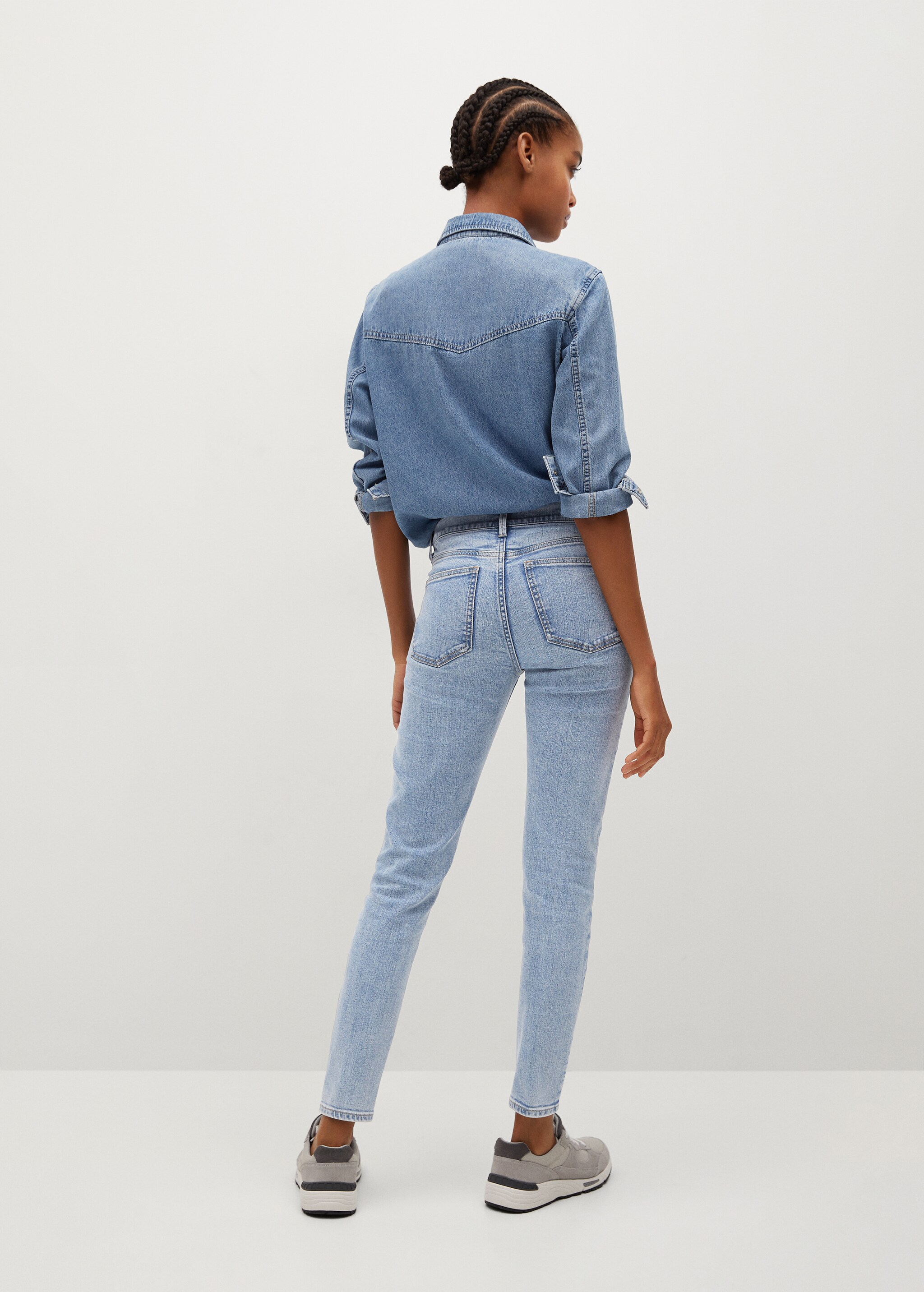 Jeans skinny tiro medio Elsa - Reverso del artículo