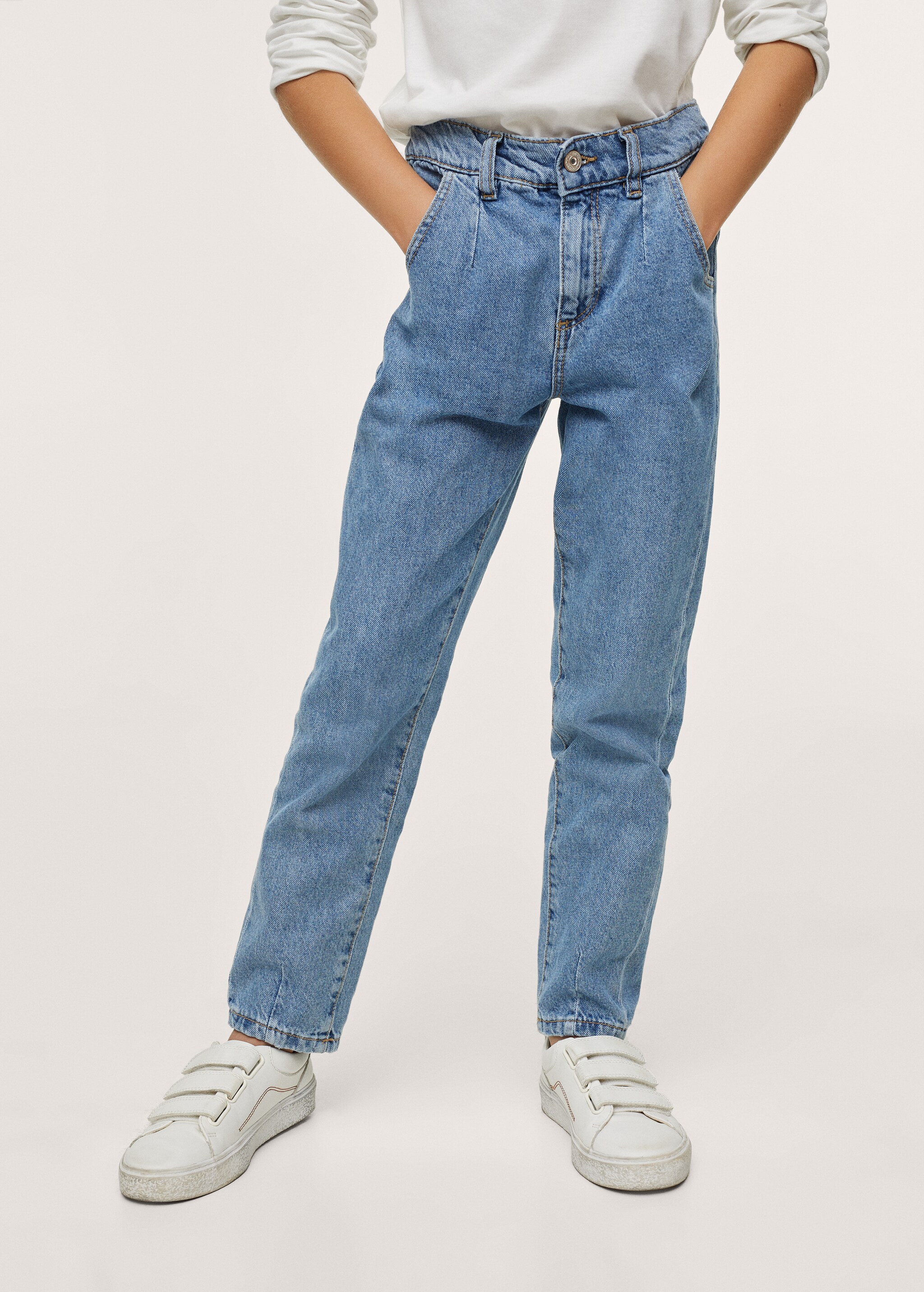Jeans slouchy cintura elastica - Detalle del artículo 1