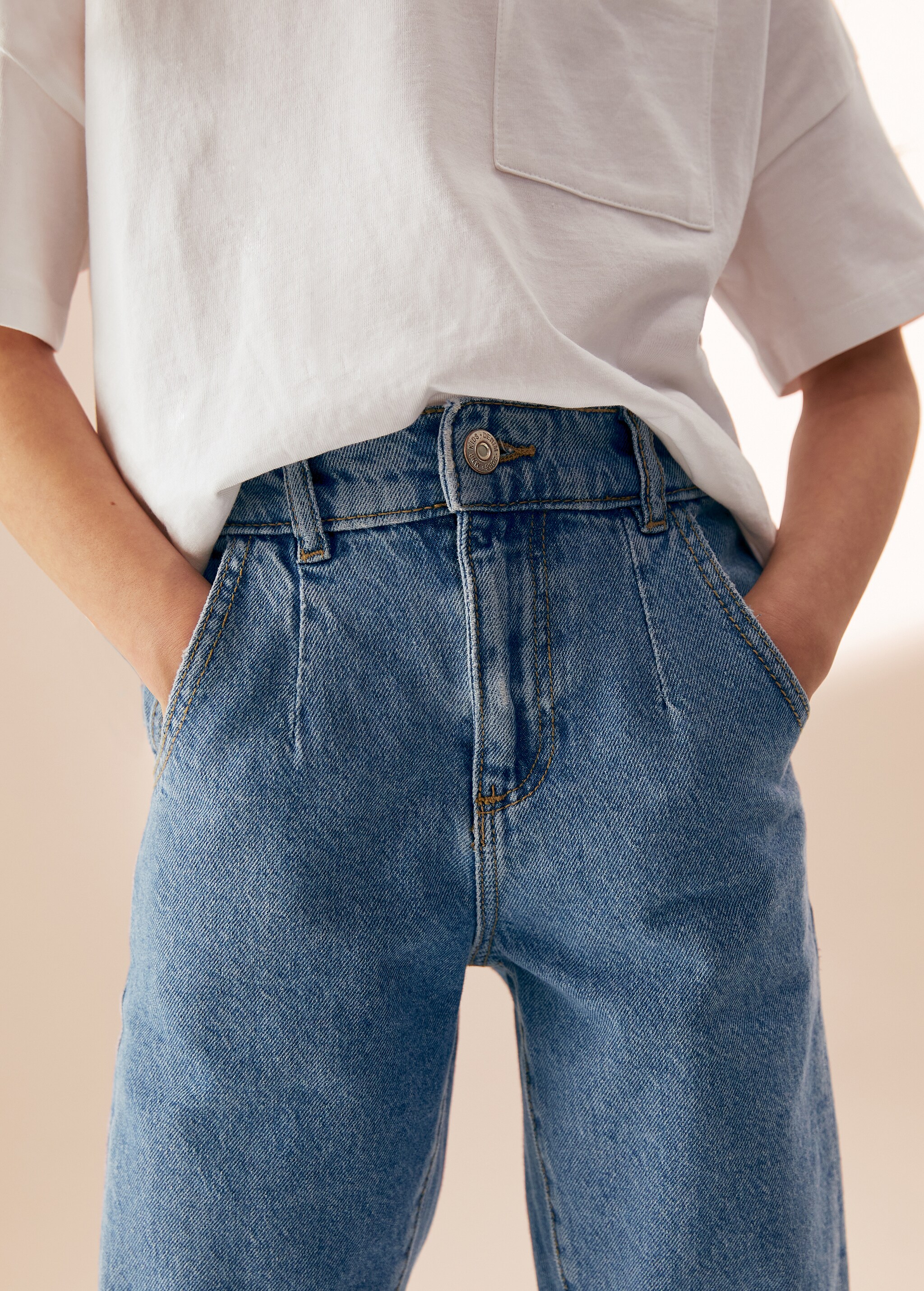 Jeans slouchy cintura elastica - Detalle del artículo 5