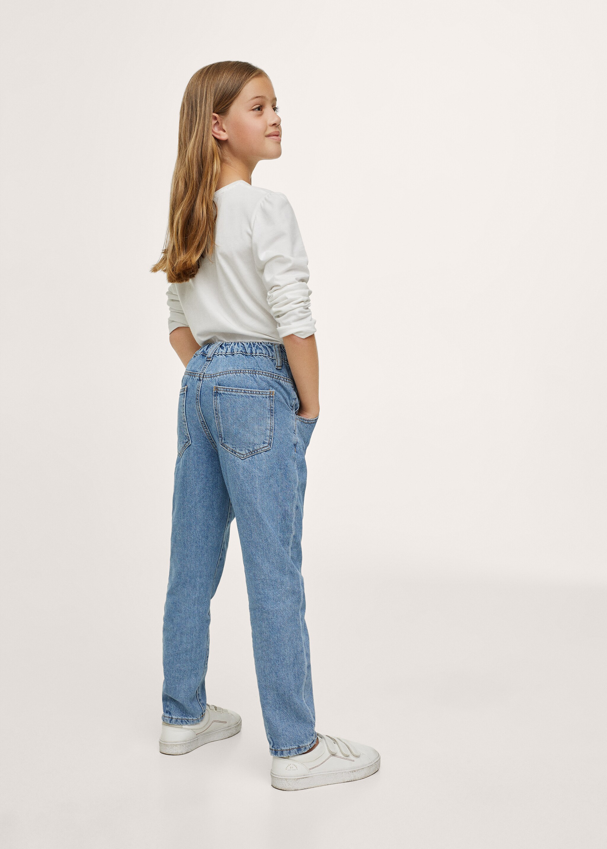 Jeans slouchy cintura elastica - Reverso del artículo