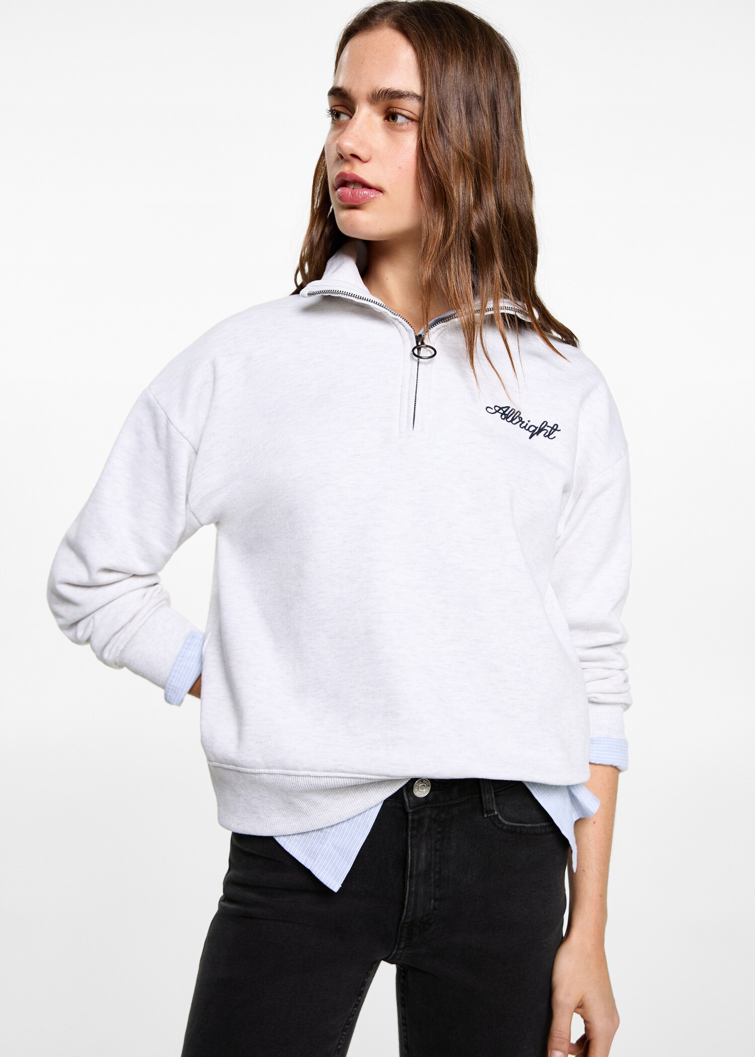 Crop flared jeans - Medium plane