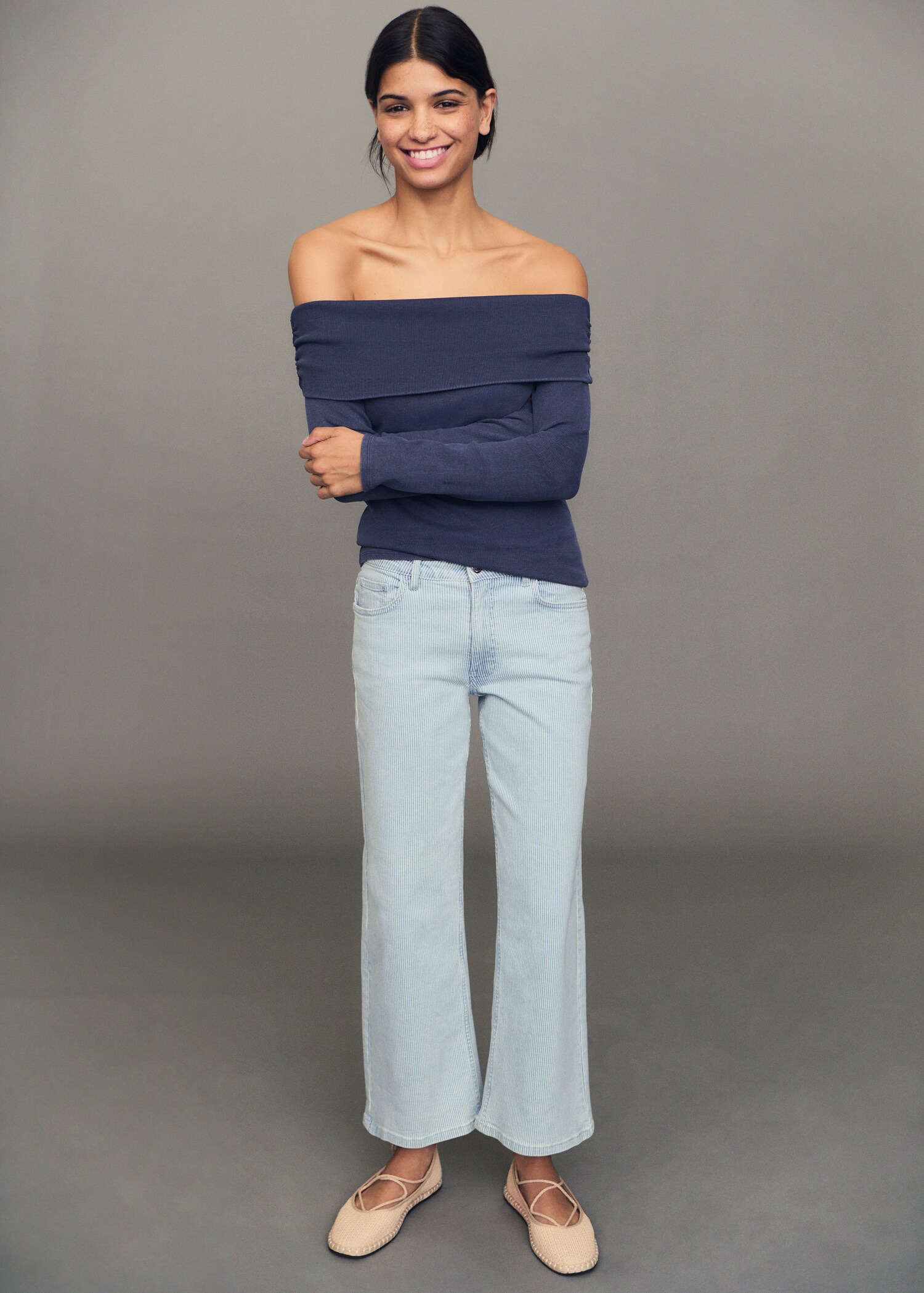 Gestreepte culotte jeans - Detail van het artikel 5